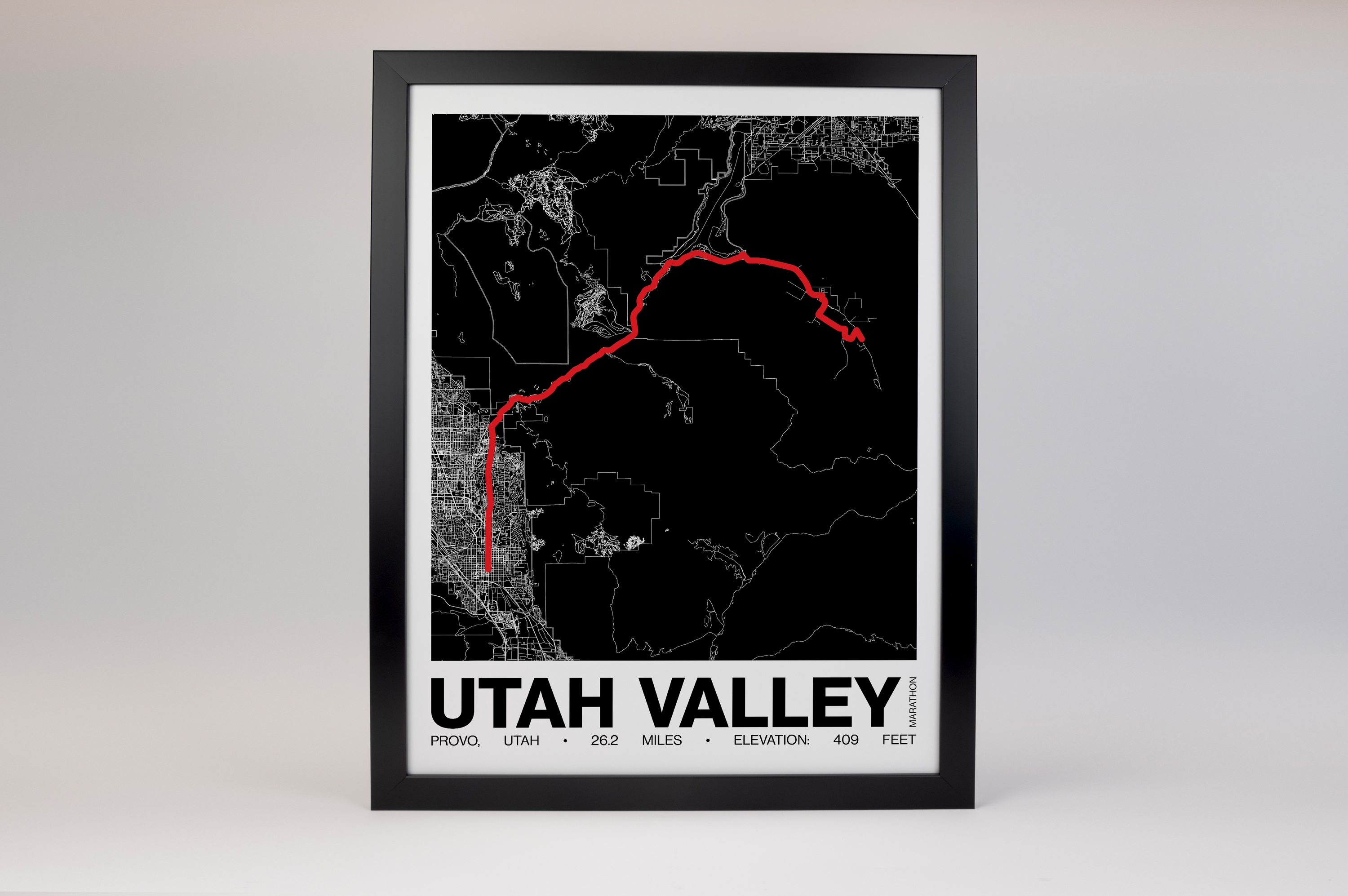 Utah Valley Marathon Poster - Grid Style