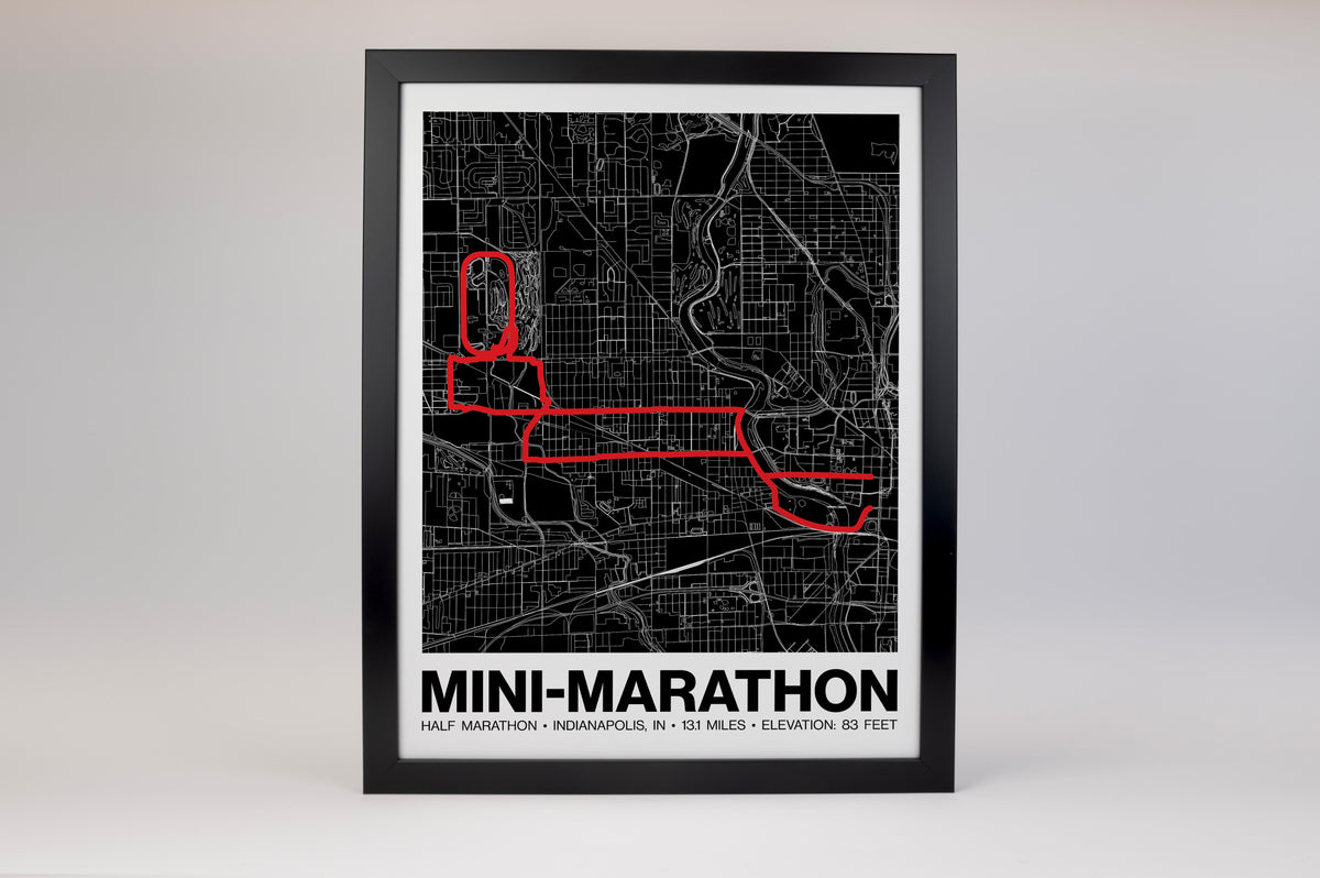 500 Festival Mini-Marathon Poster - Grid Style