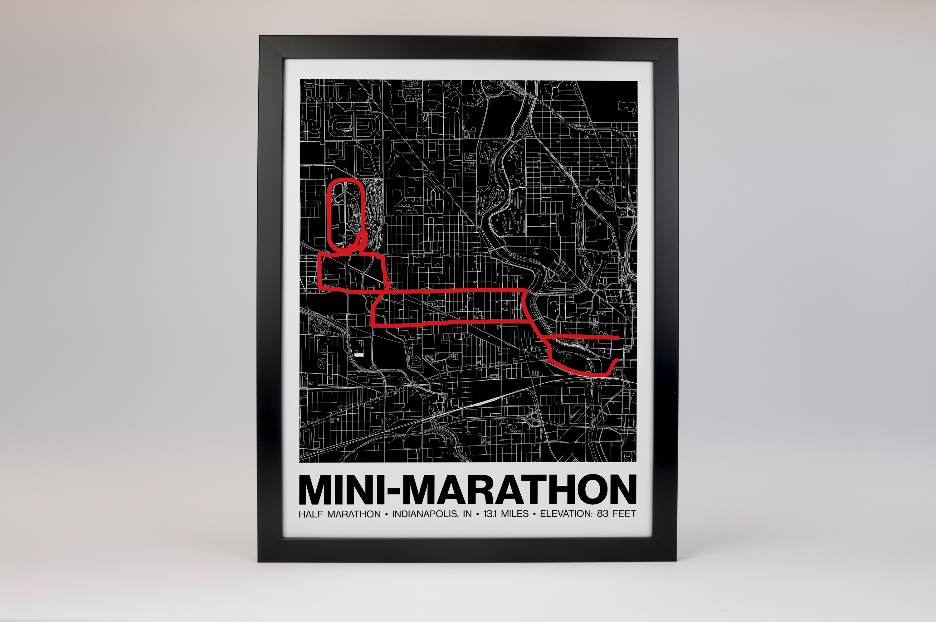 500 Festival Mini-Marathon Poster - Grid Style