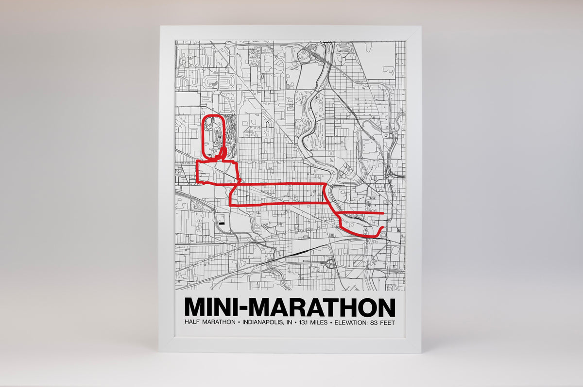 500 Festival Mini-Marathon Poster - Grid Style