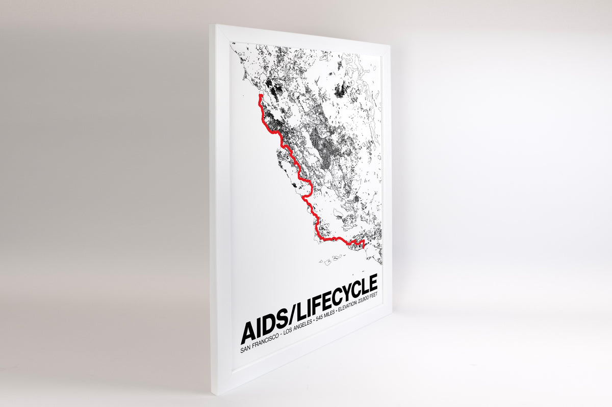 AIDS LifeCycle Poster - Grid Style