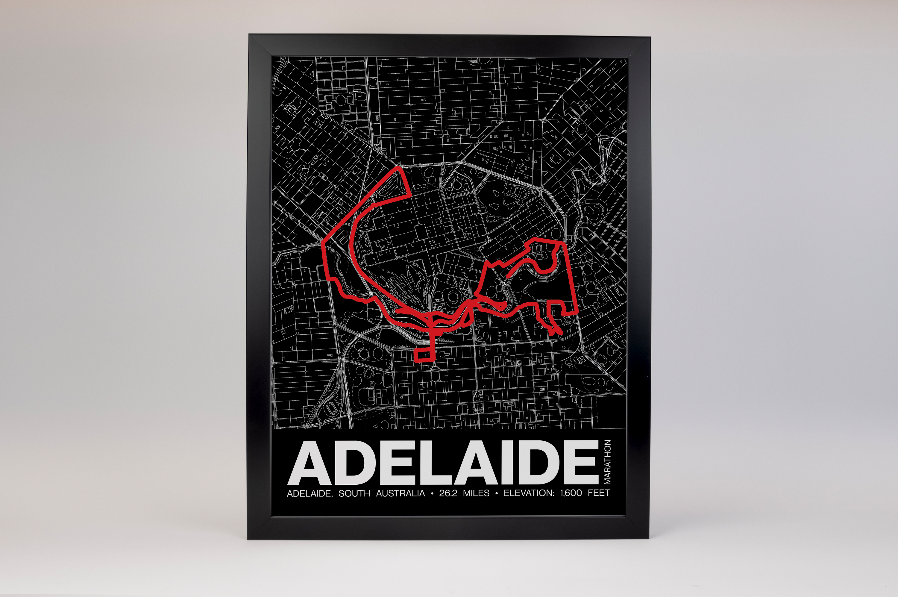 Adelaide Marathon Poster - Grid Style