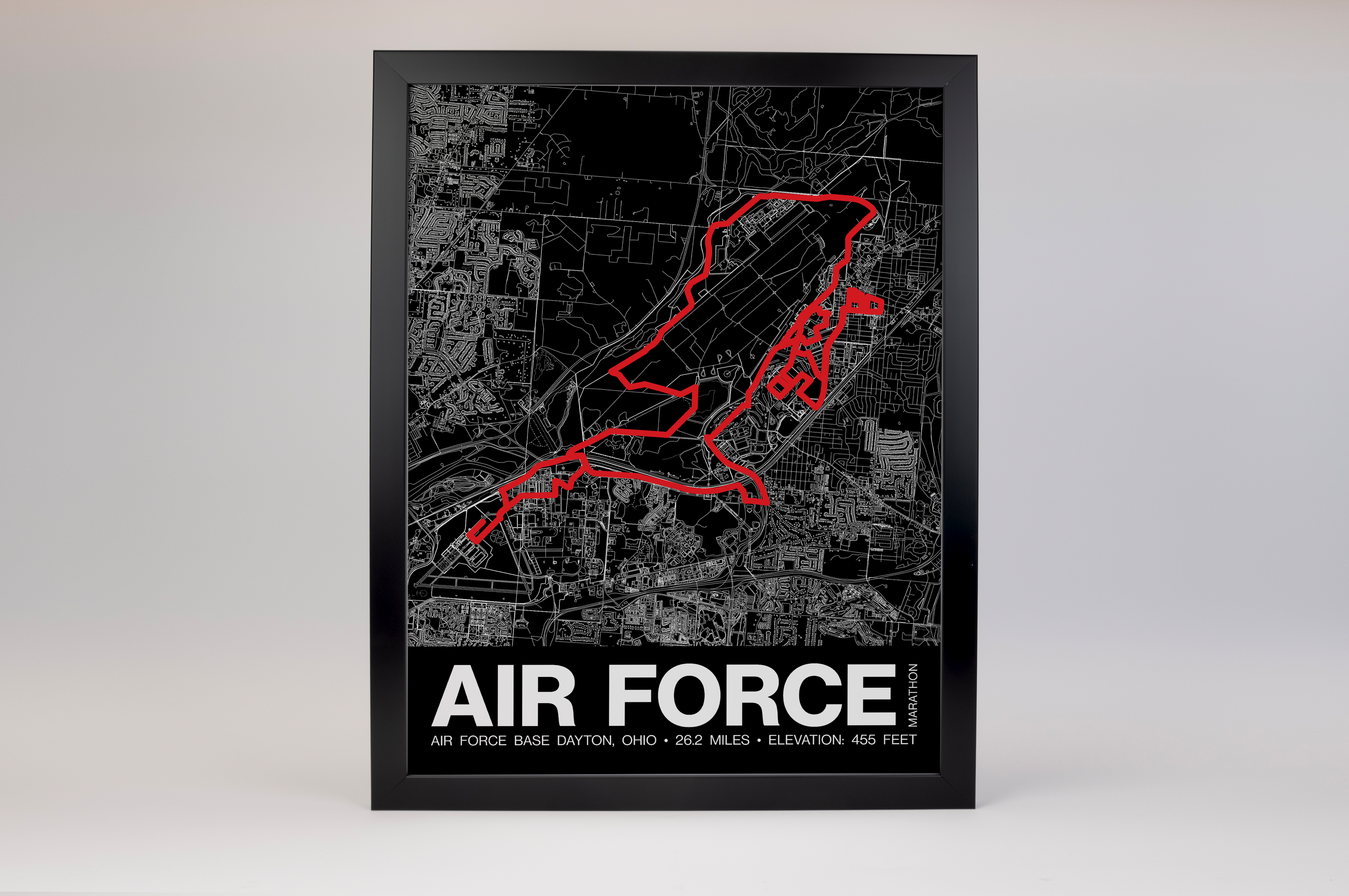 Air Force Marathon Poster - Grid Style