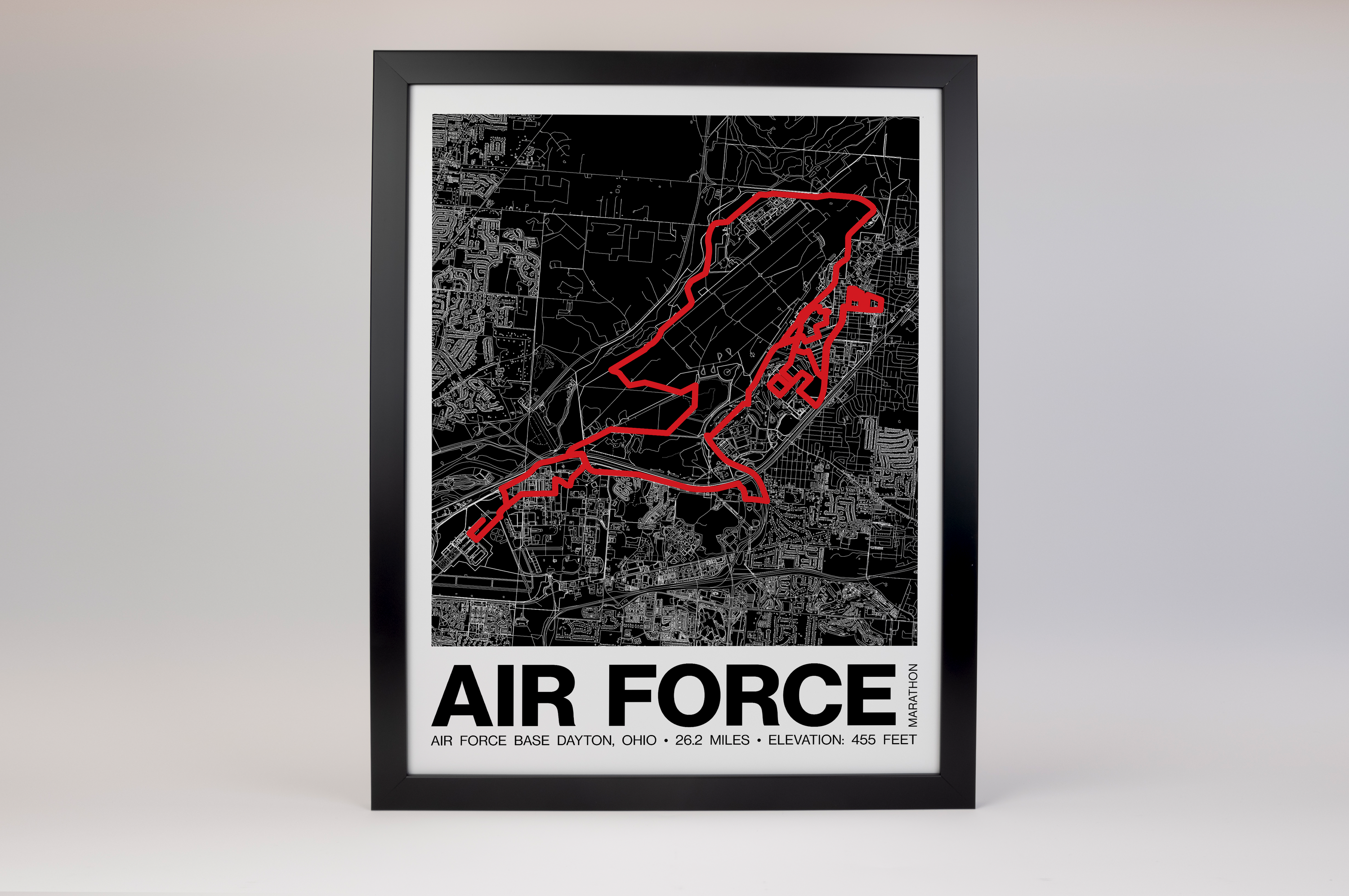 Air Force Marathon Poster - Grid Style