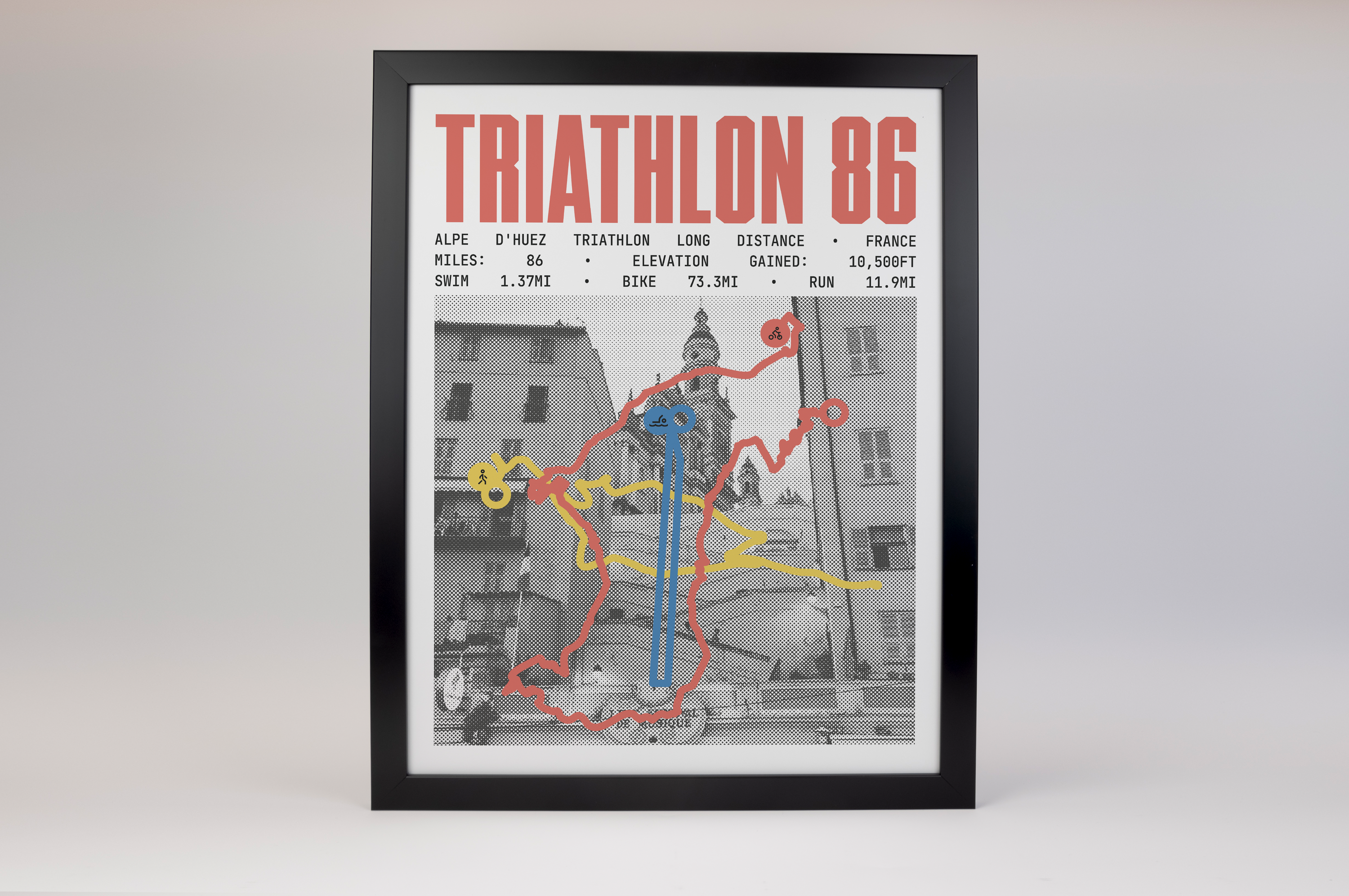 Alpe d'Huez Triathlon - Long Distance Poster