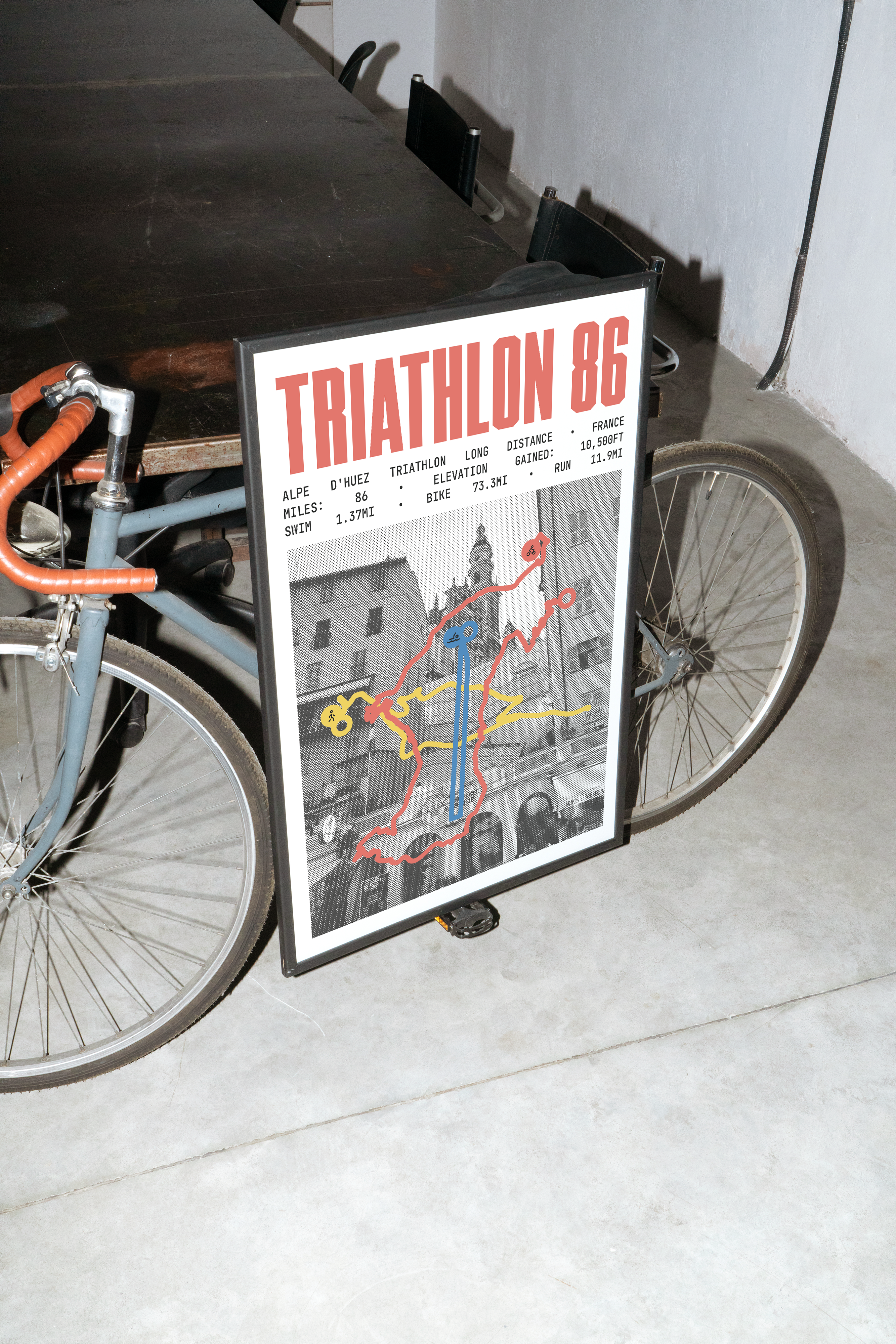 Alpe d'Huez Triathlon - Long Distance Poster