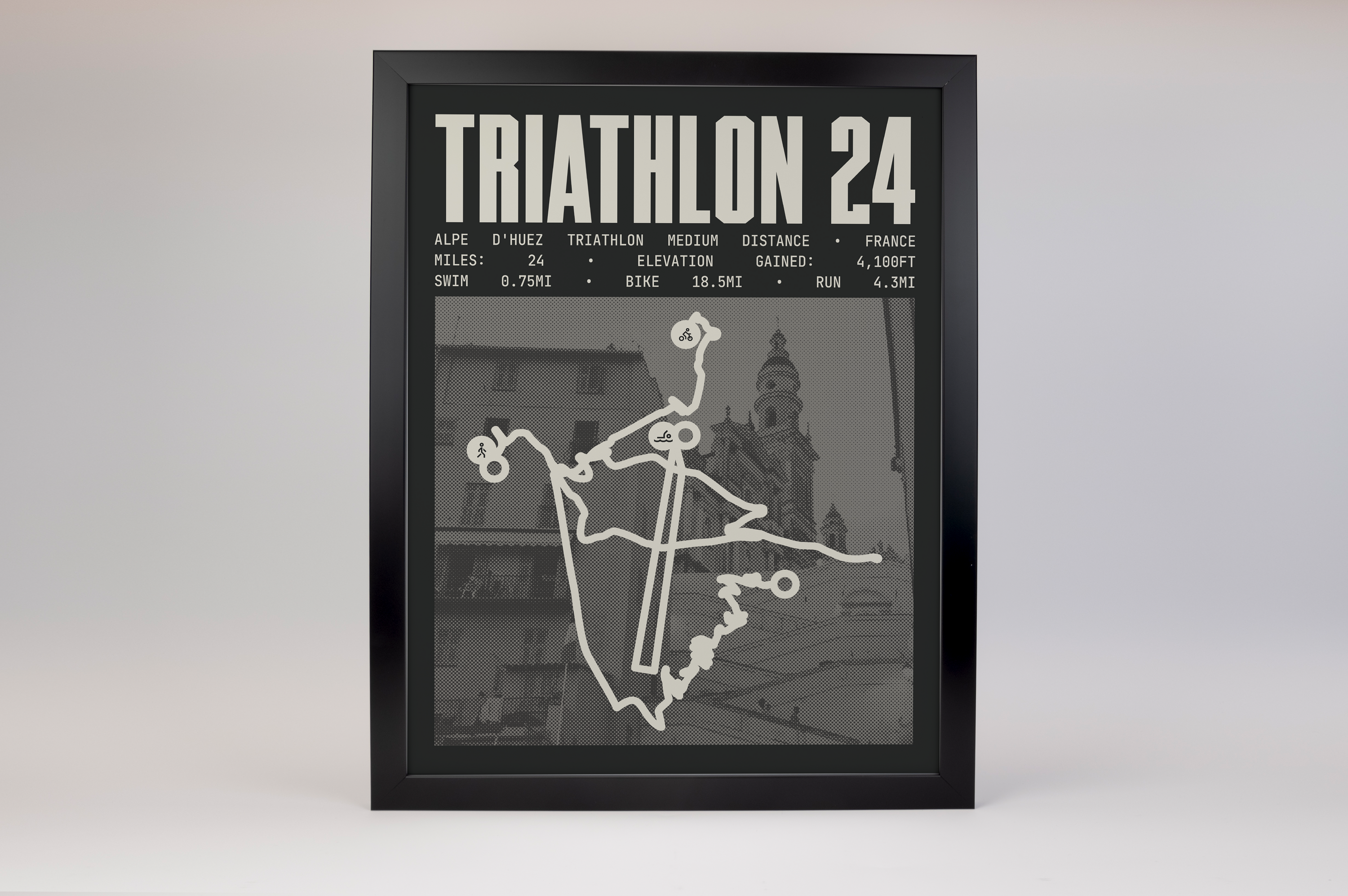 Alpe d'Huez Triathlon - Medium Distance Poster