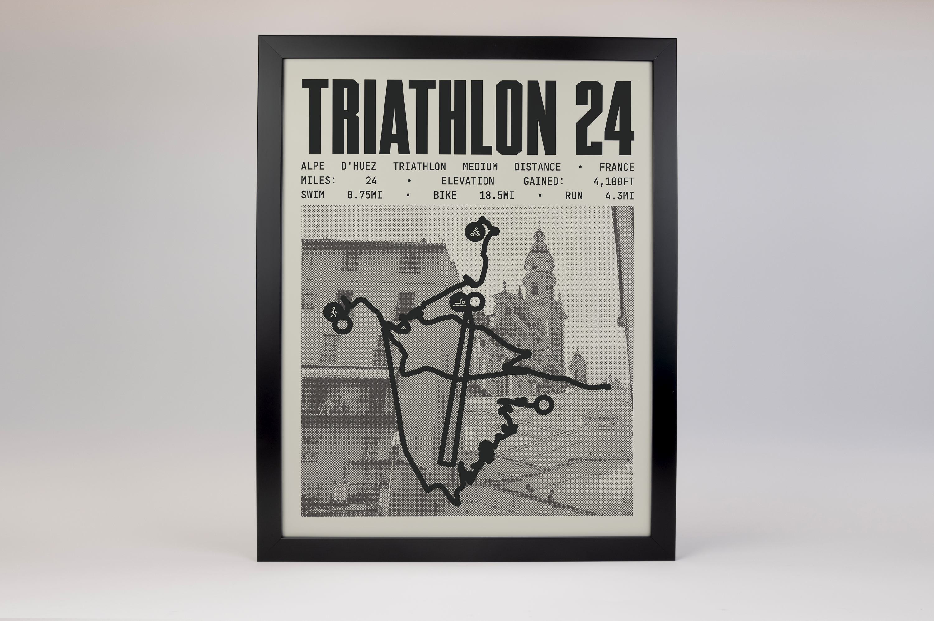 Alpe d'Huez Triathlon - Medium Distance Poster