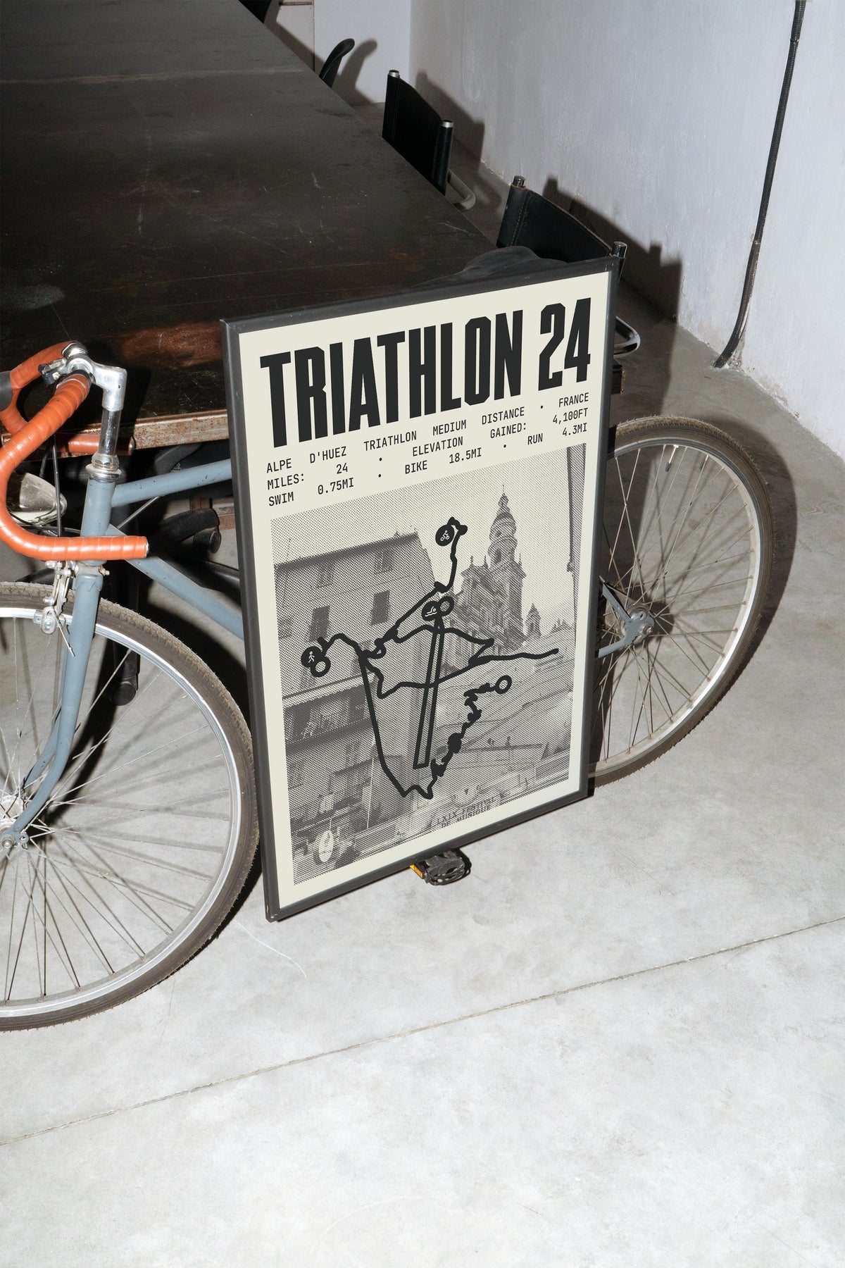Alpe d'Huez Triathlon - Medium Distance Poster