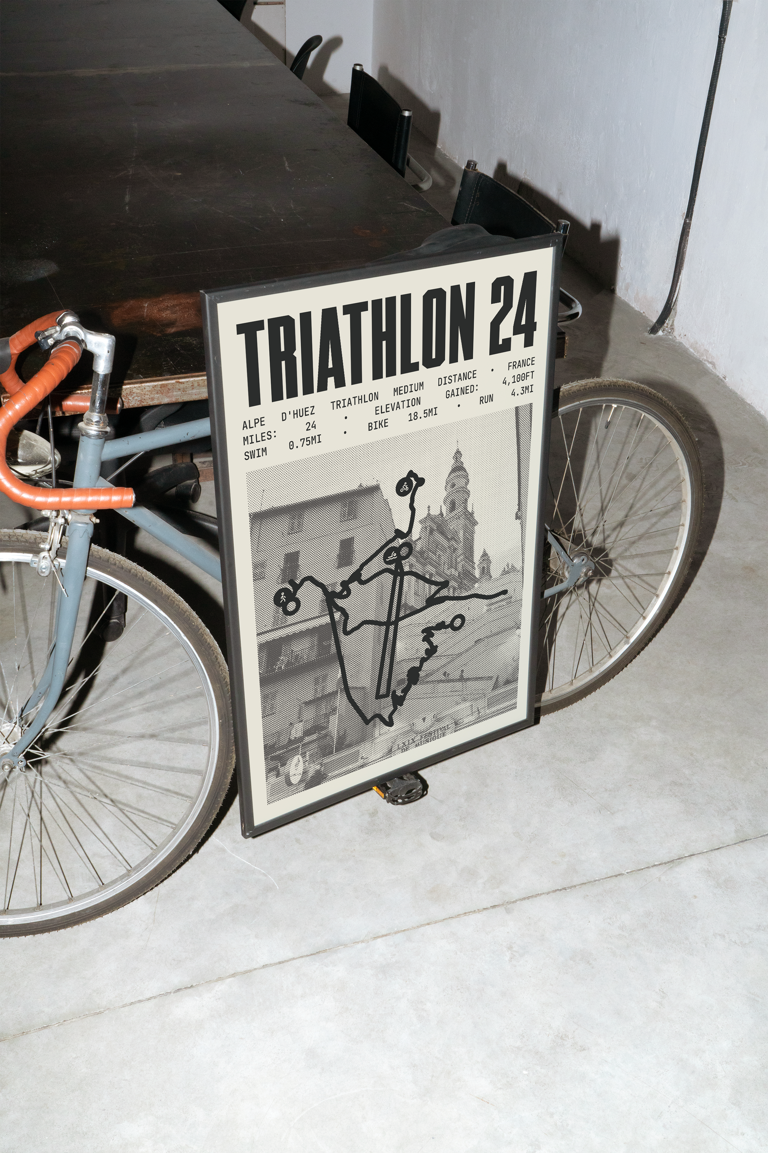 Alpe d'Huez Triathlon - Medium Distance Poster