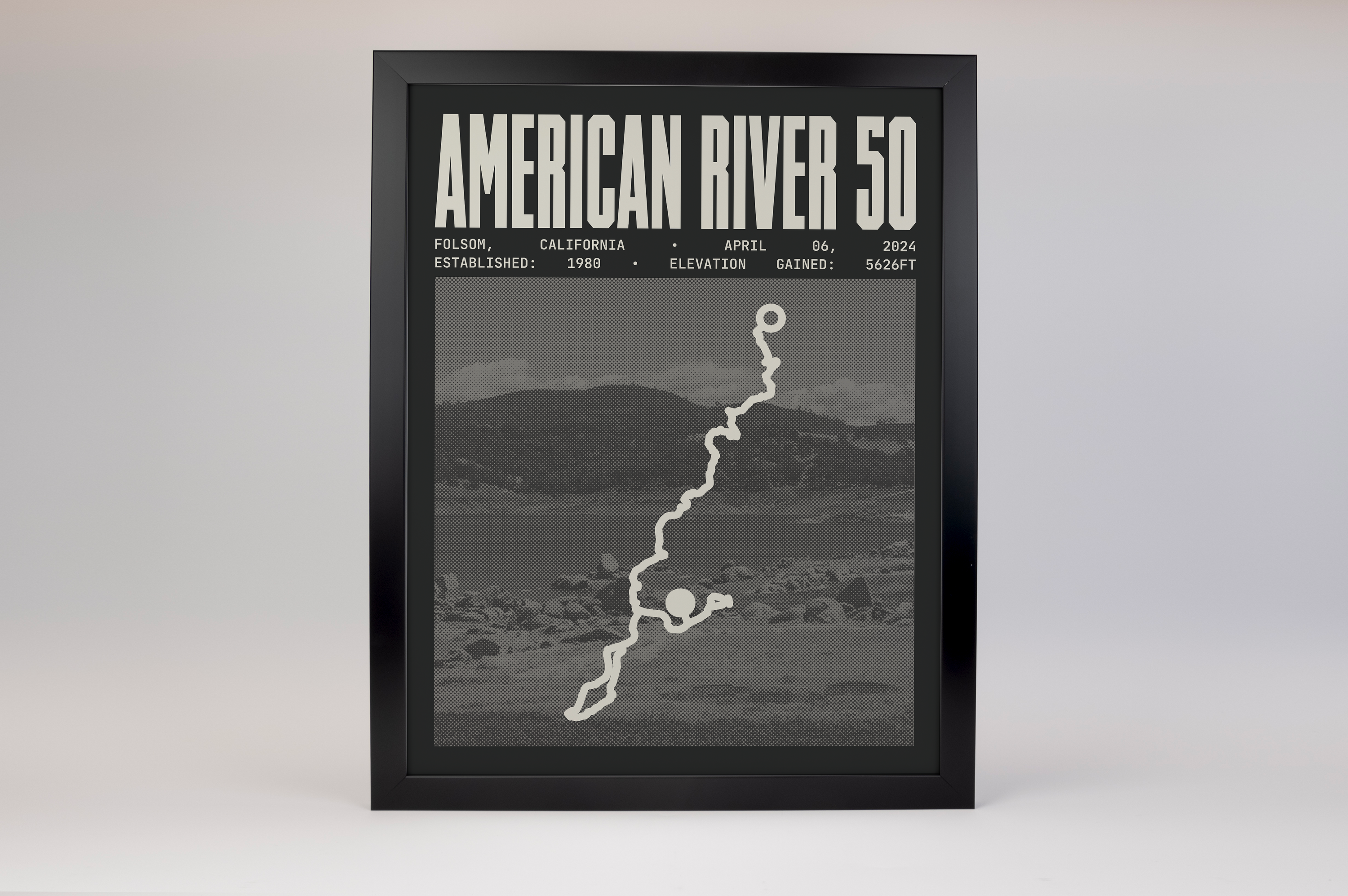 American River 50 Endurance Run Poster