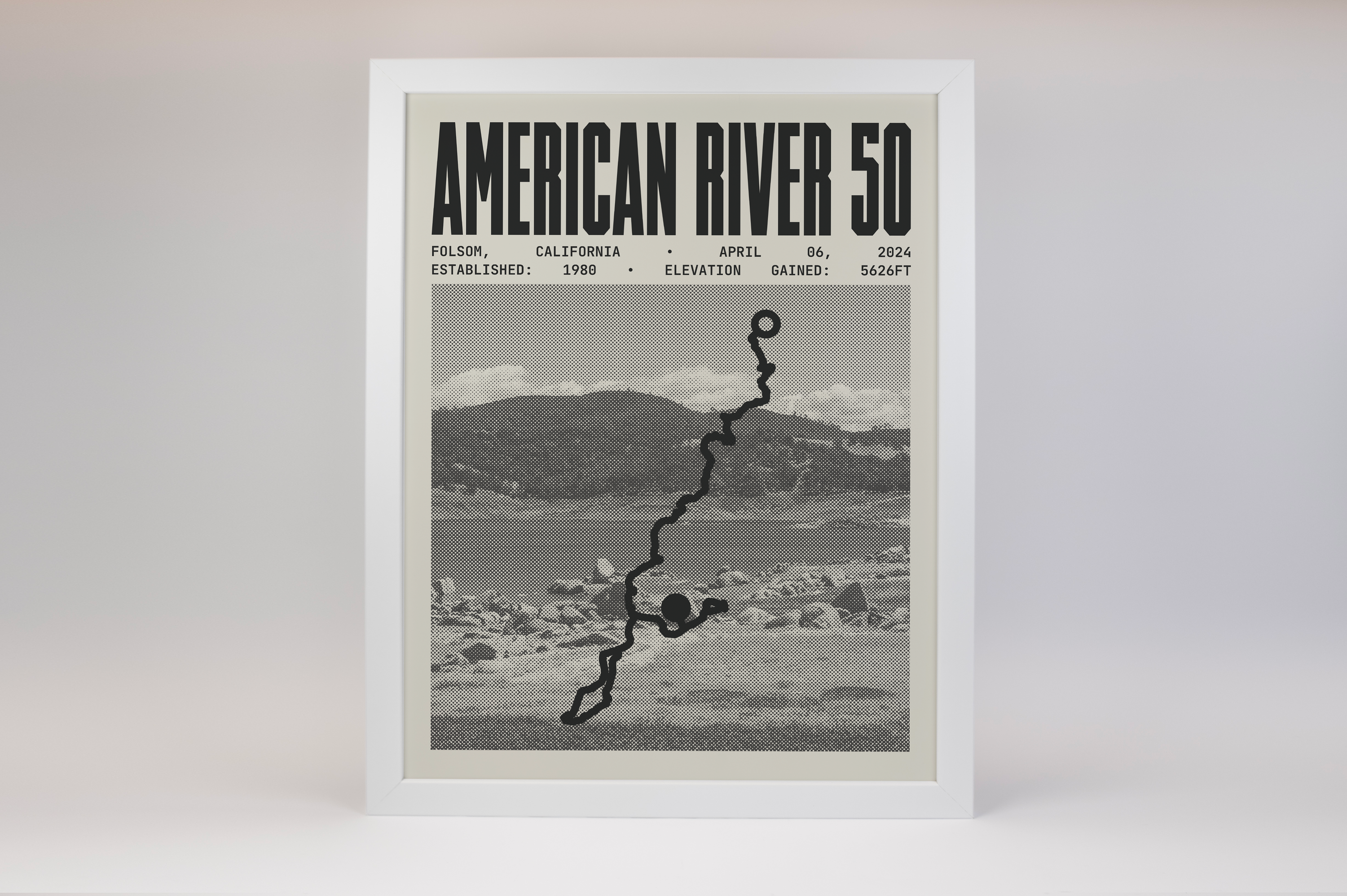 American River 50 Endurance Run Poster