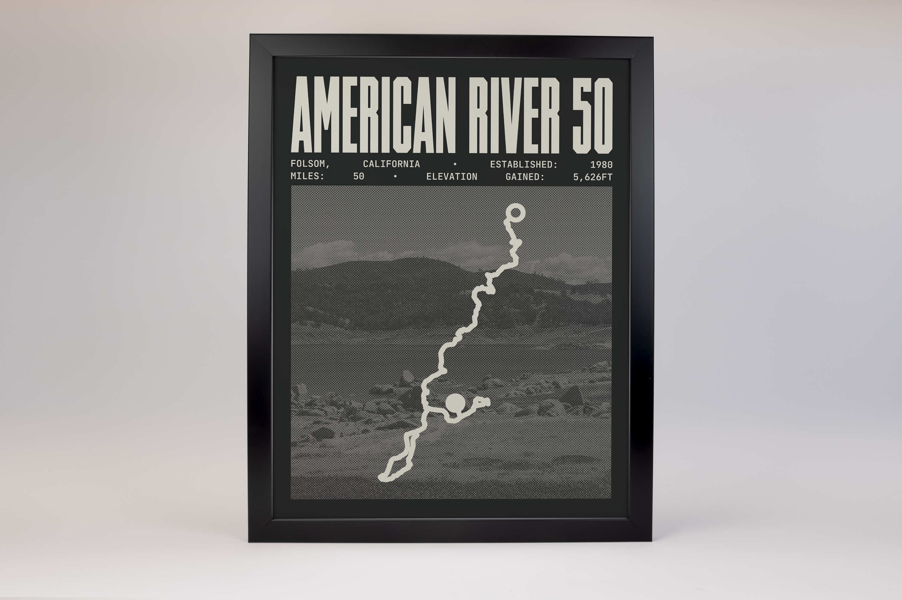 American River 50 Endurance Run Poster