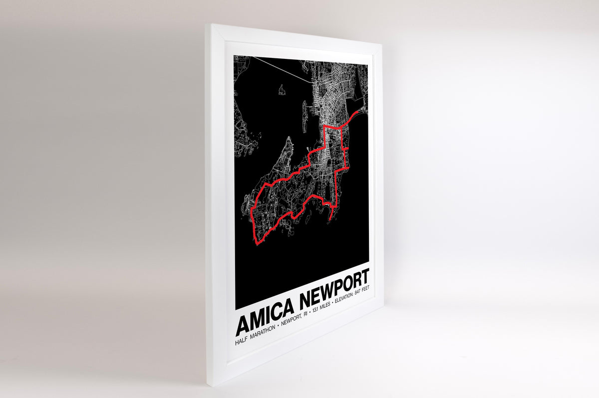 Amica Newport Half Marathon Poster - Grid Style