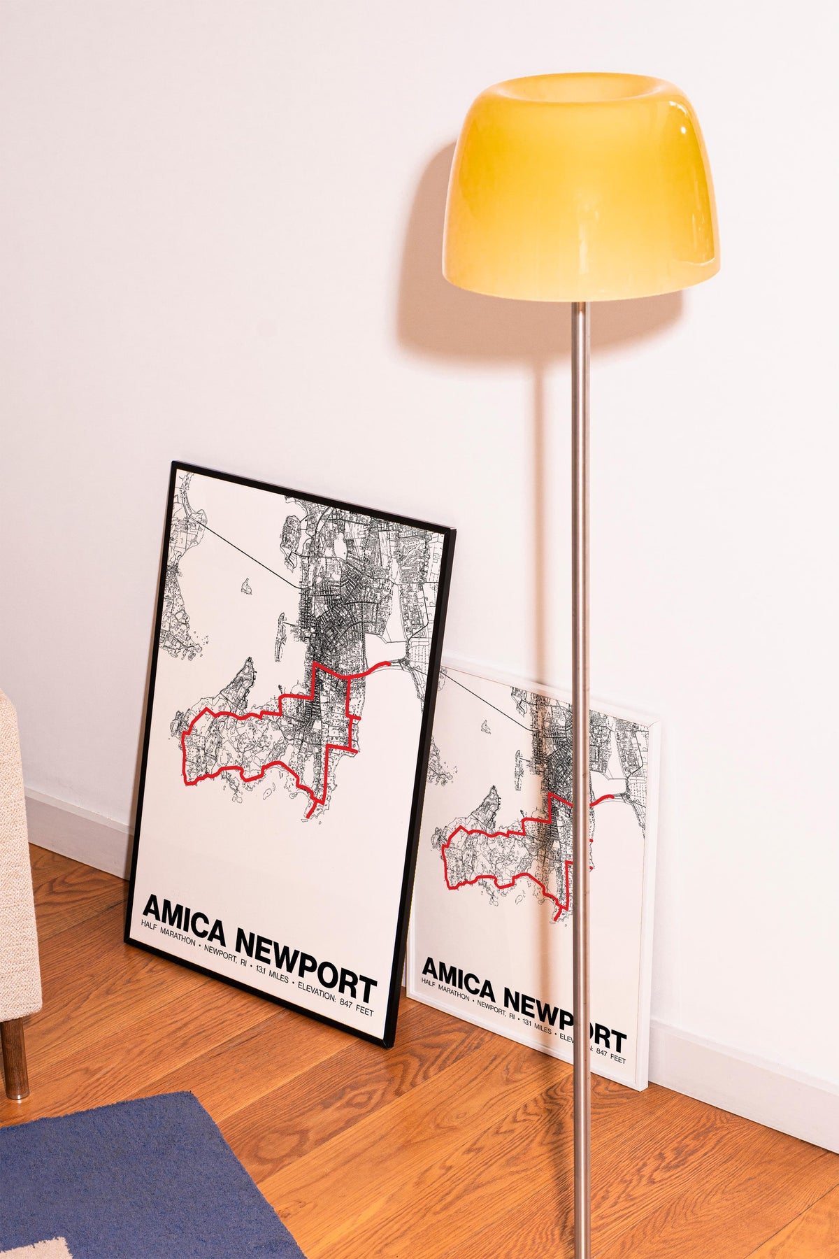 Amica Newport Half Marathon Poster - Grid Style