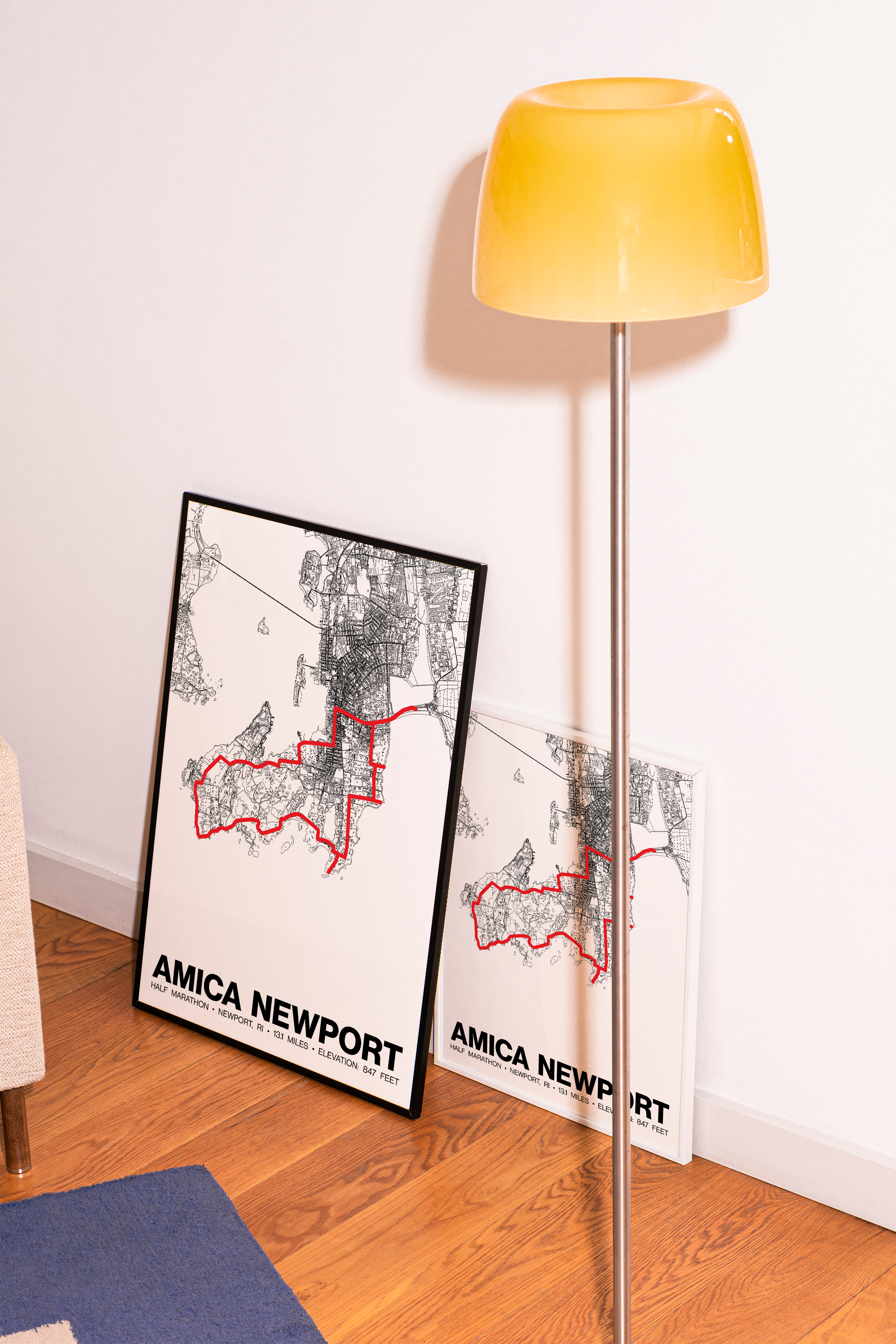 Amica Newport Half Marathon Poster - Grid Style