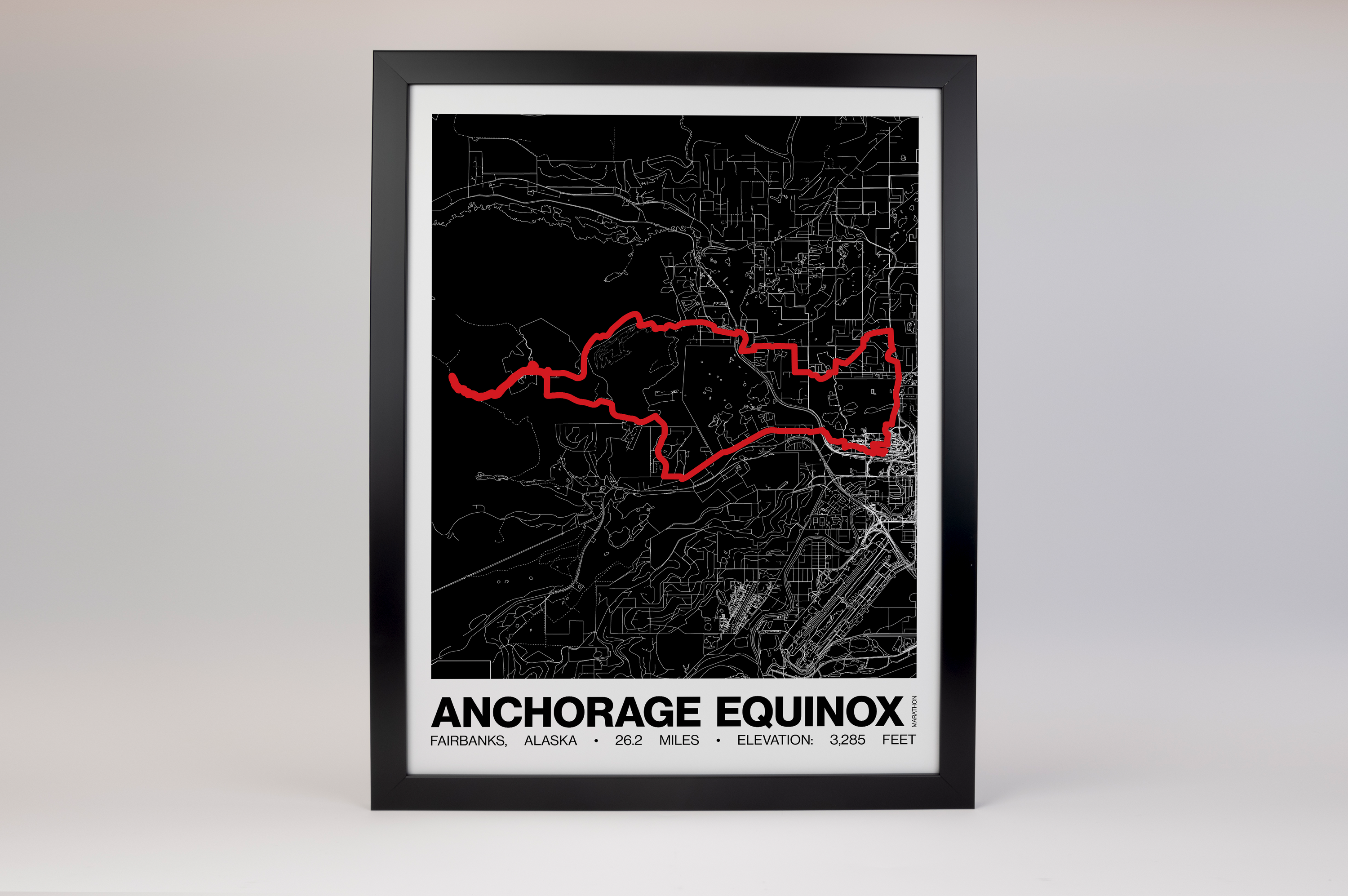 Anchorage Equinox Marathon Poster - Grid Style