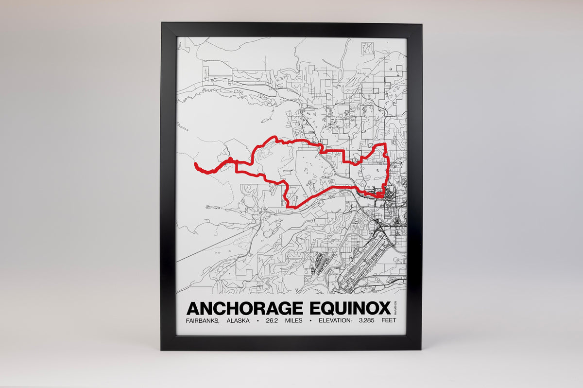 Anchorage Equinox Marathon Poster - Grid Style