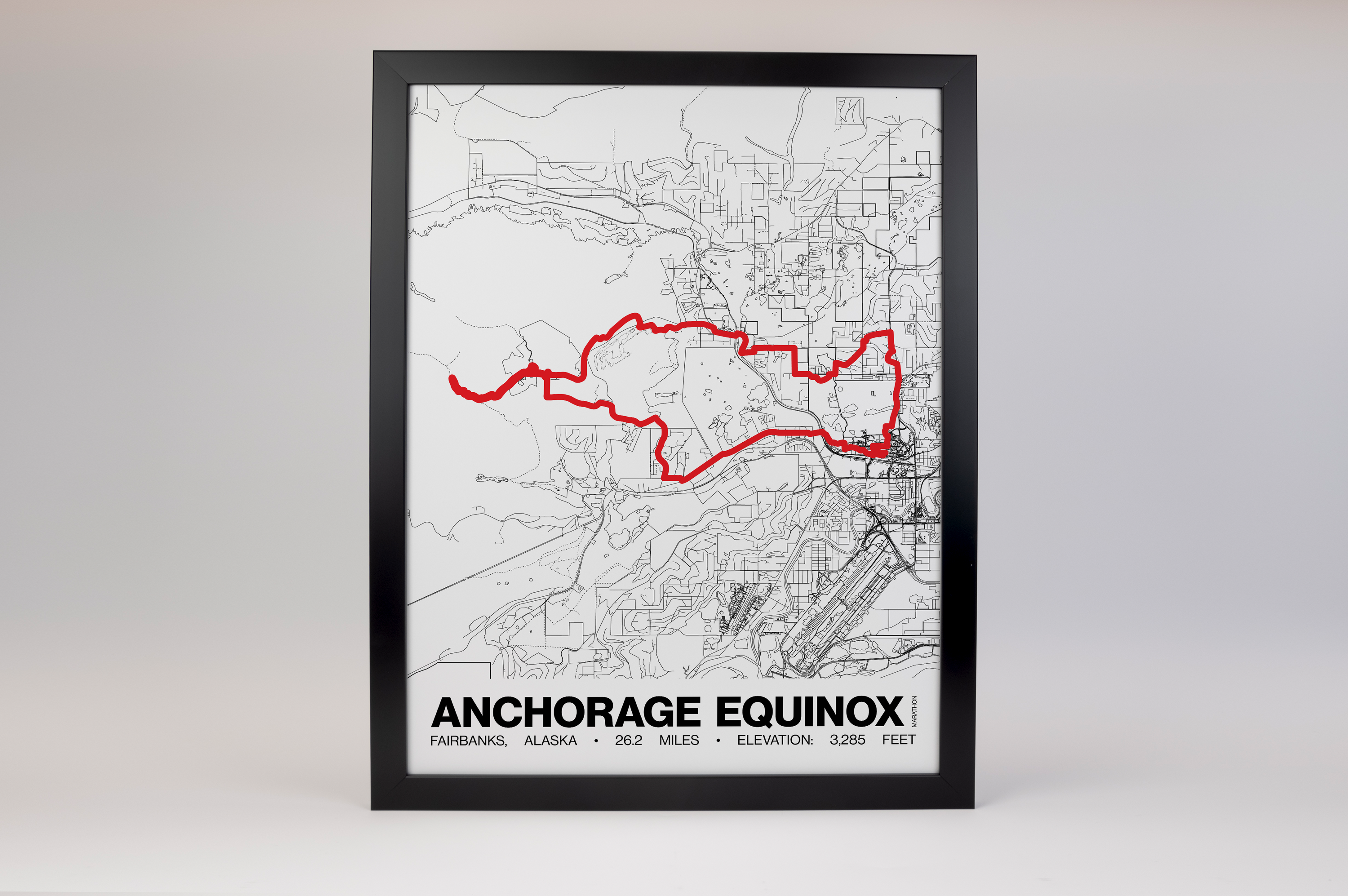 Anchorage Equinox Marathon Poster - Grid Style