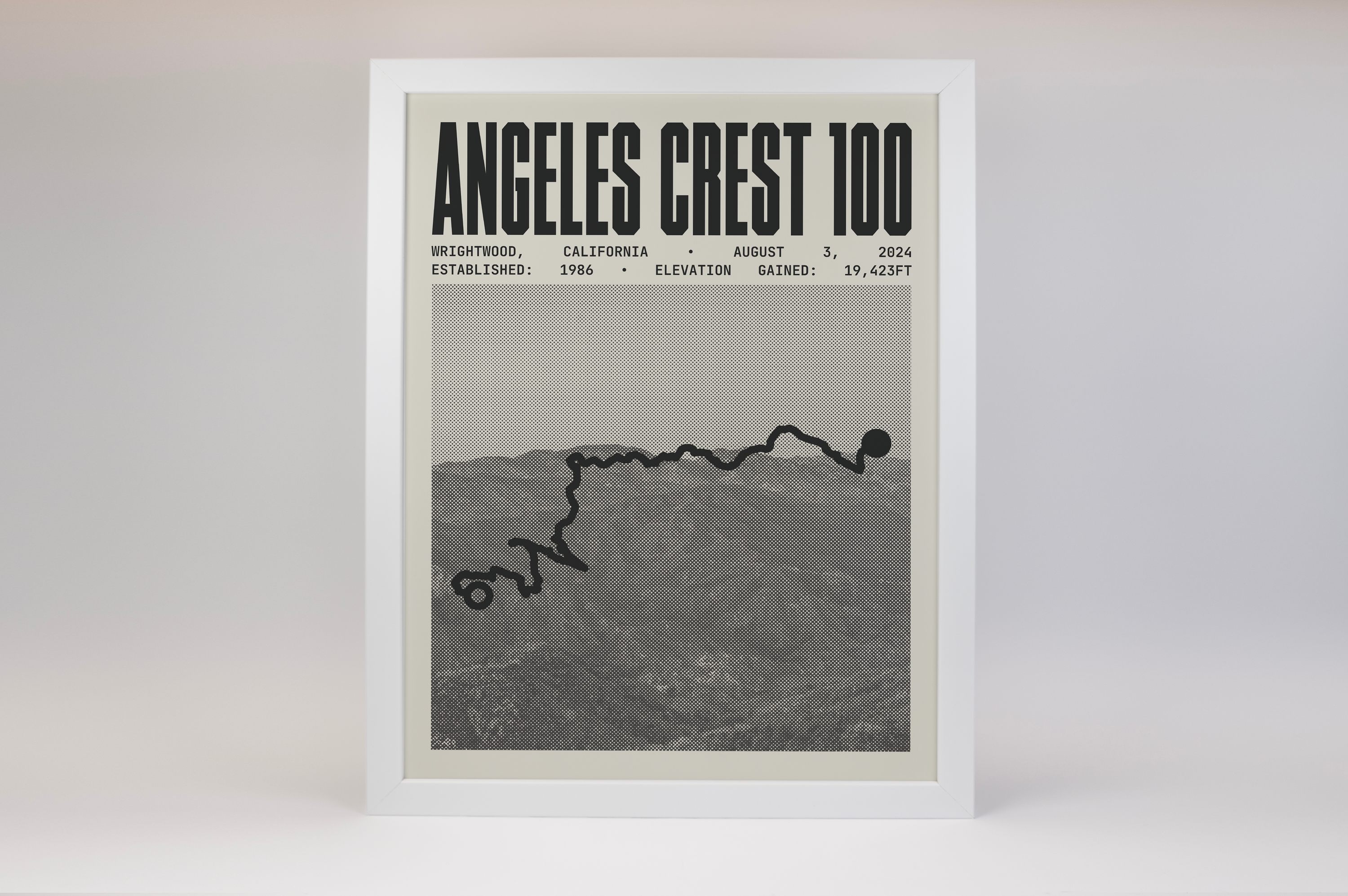 Angeles Crest 100 Endurance Run Poster