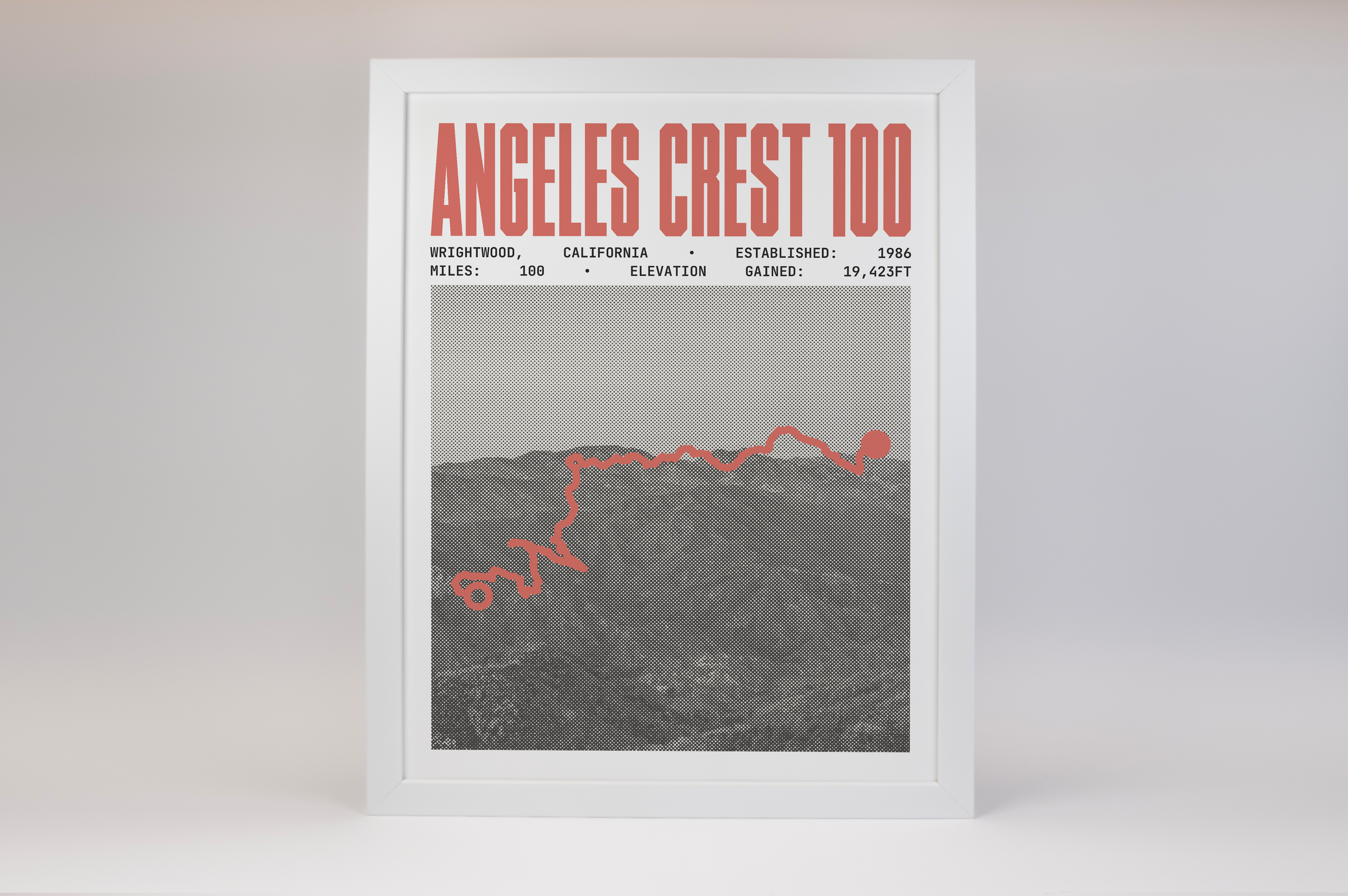 Angeles Crest 100 Endurance Run Poster