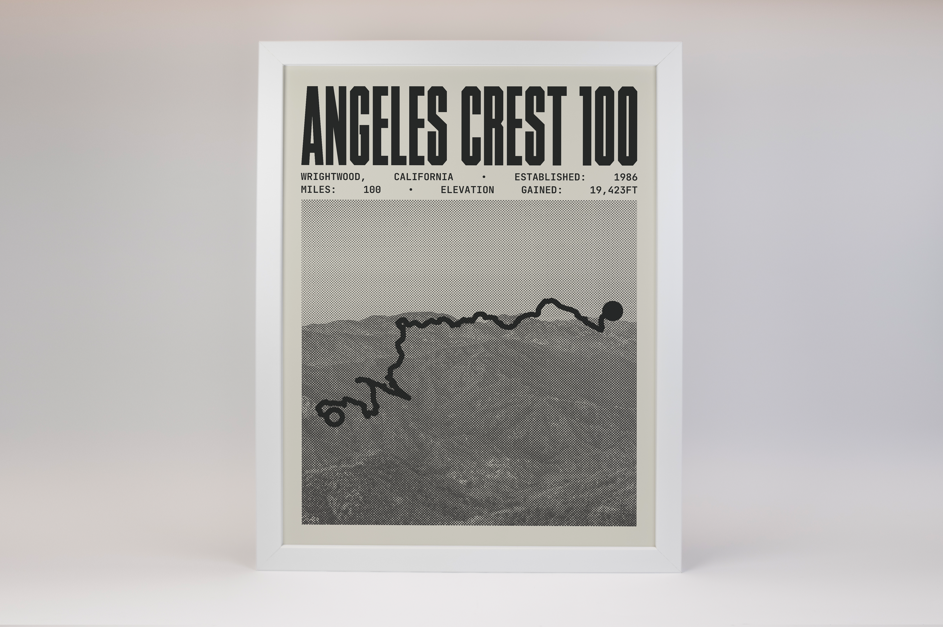 Angeles Crest 100 Endurance Run Poster