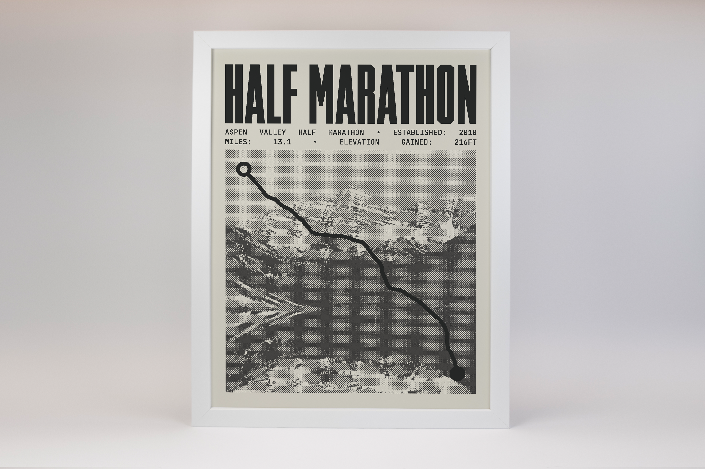 Aspen Valley Half-Marathon Poster