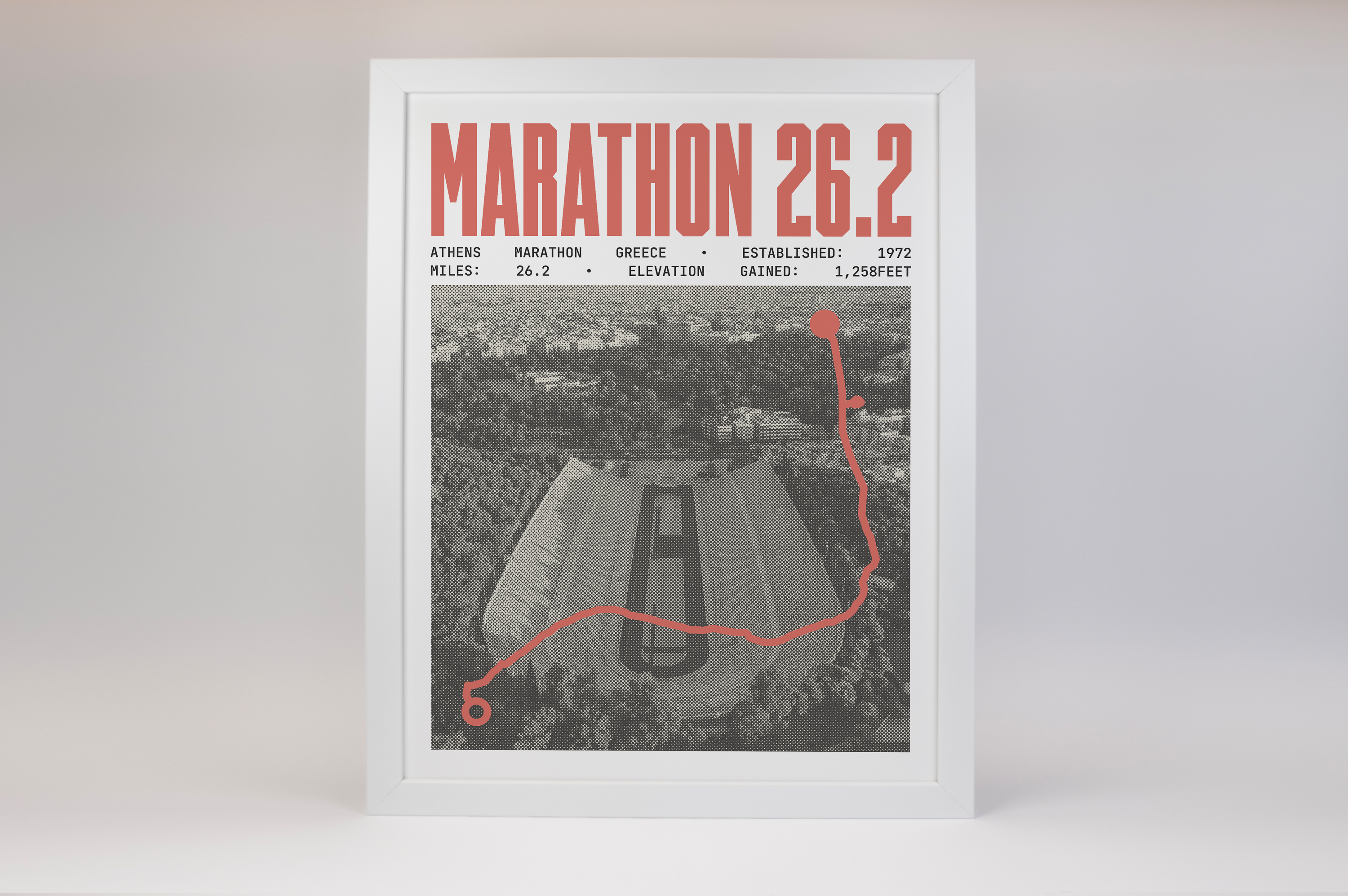 Athens Marathon Greece Poster