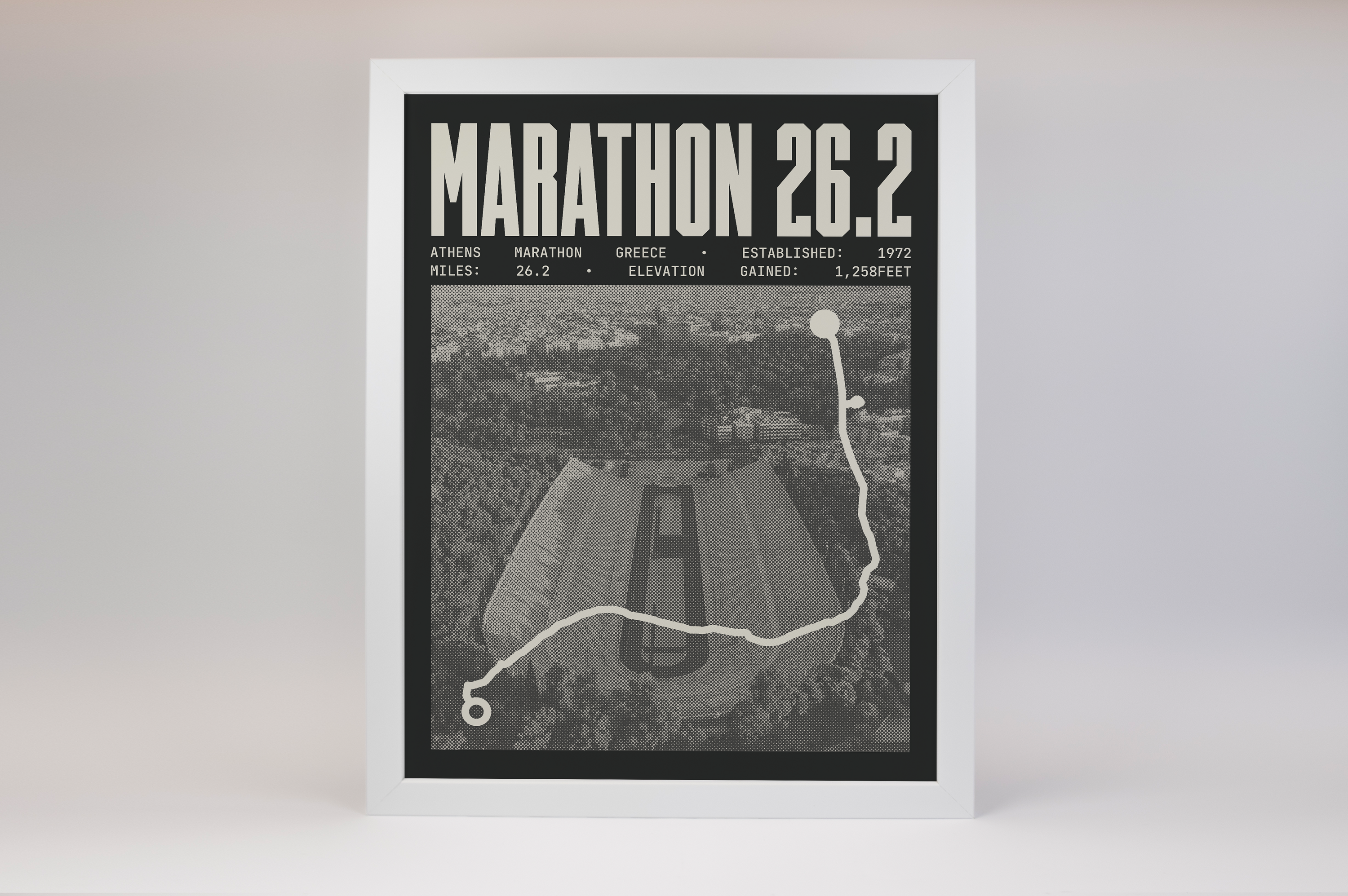 Athens Marathon Greece Poster
