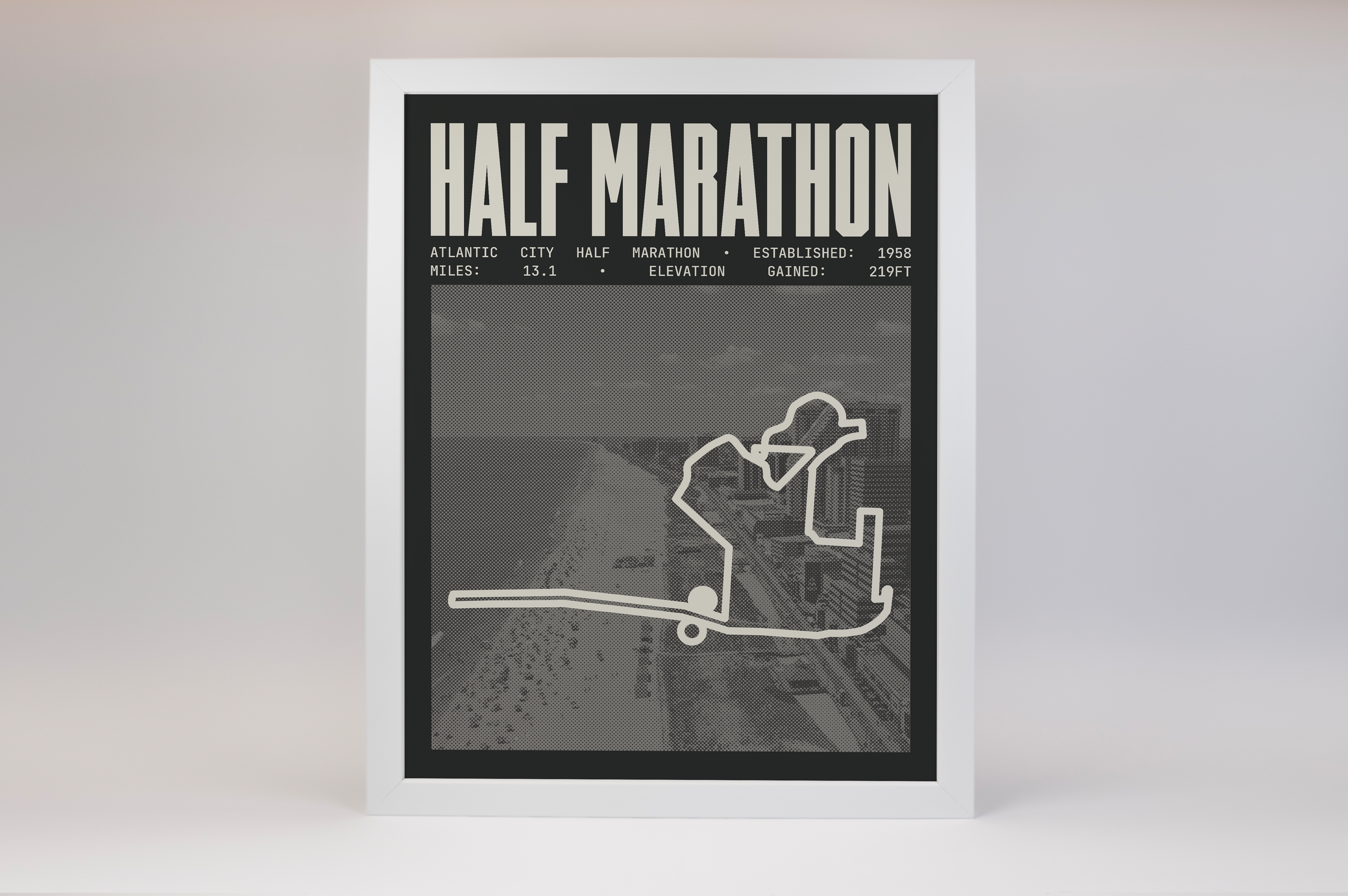 Atlantic City Half-Marathon Poster