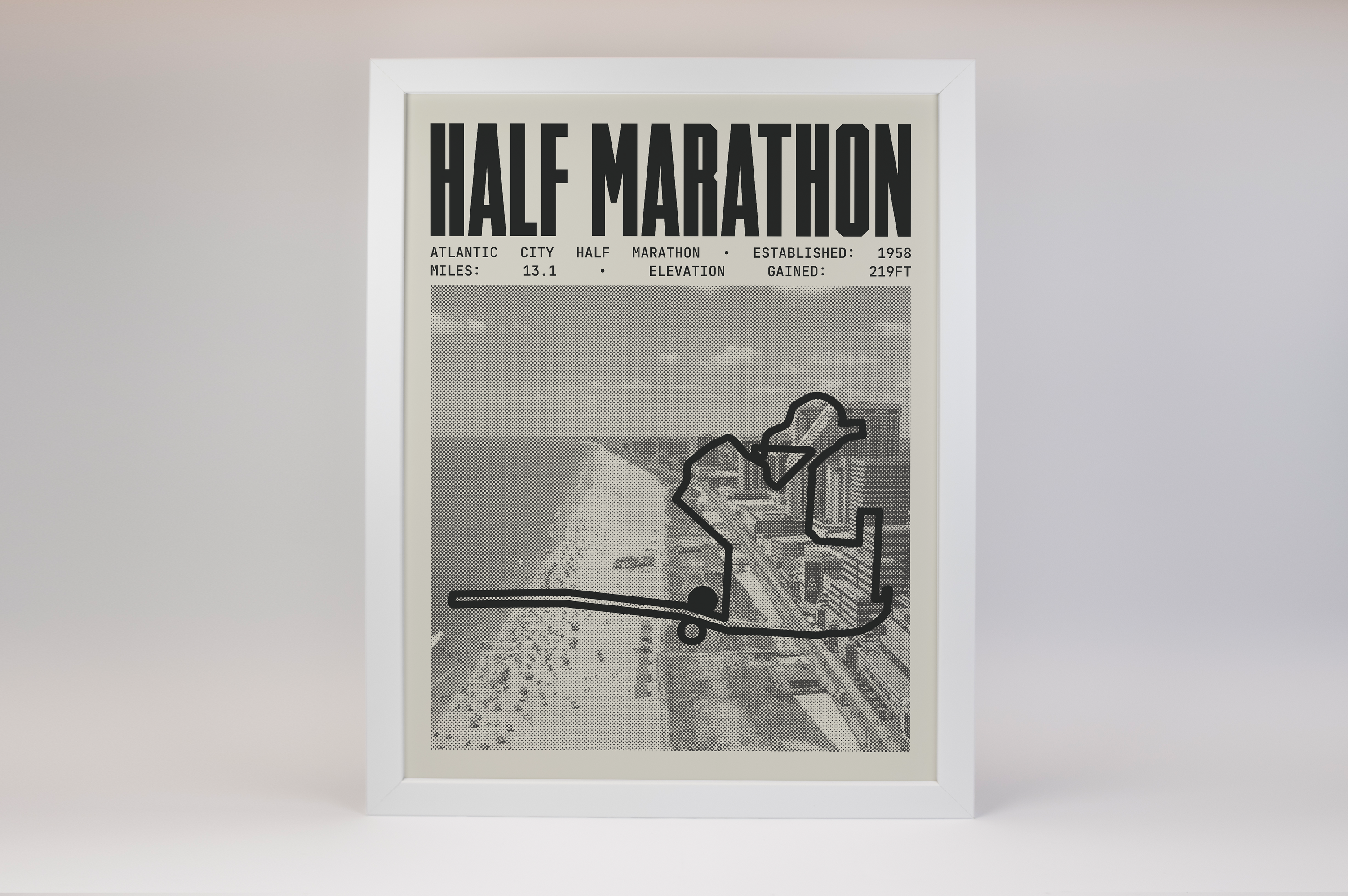 Atlantic City Half-Marathon Poster