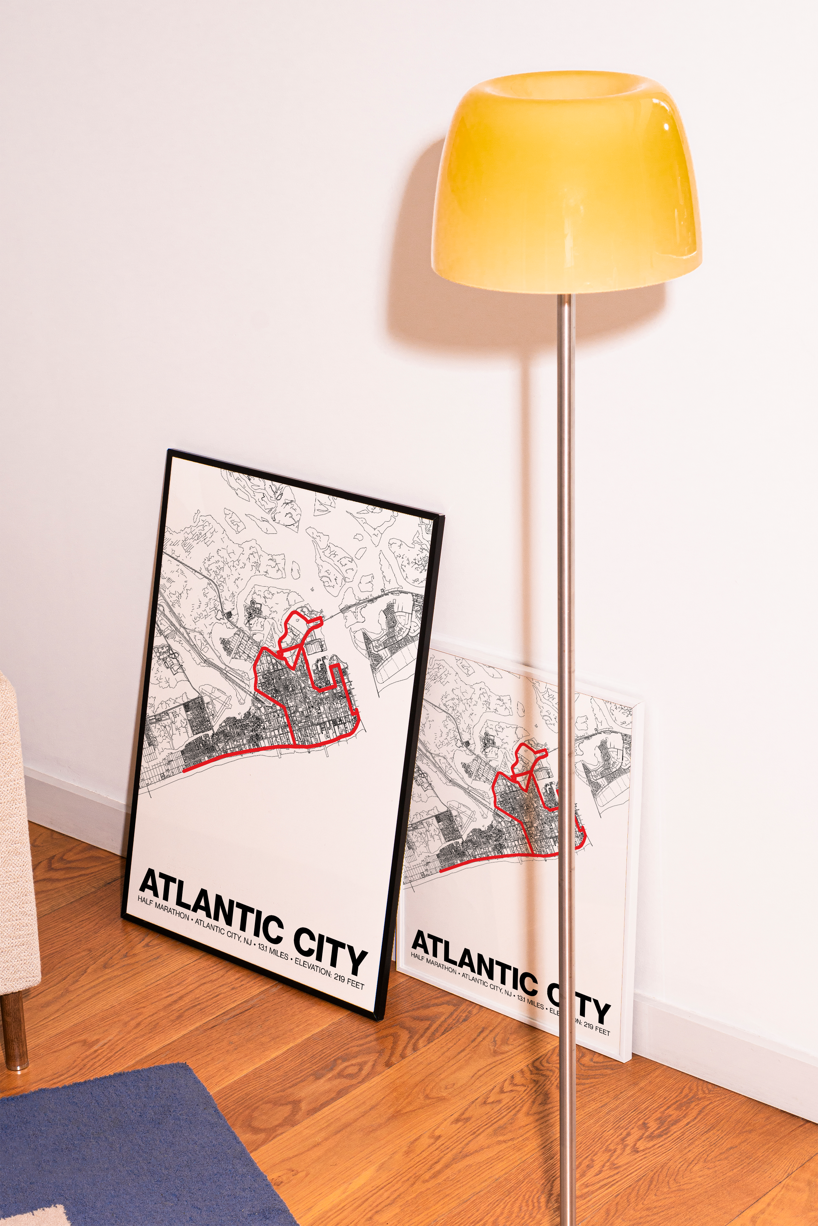 Atlantic City Half Marathon Poster - Grid Style