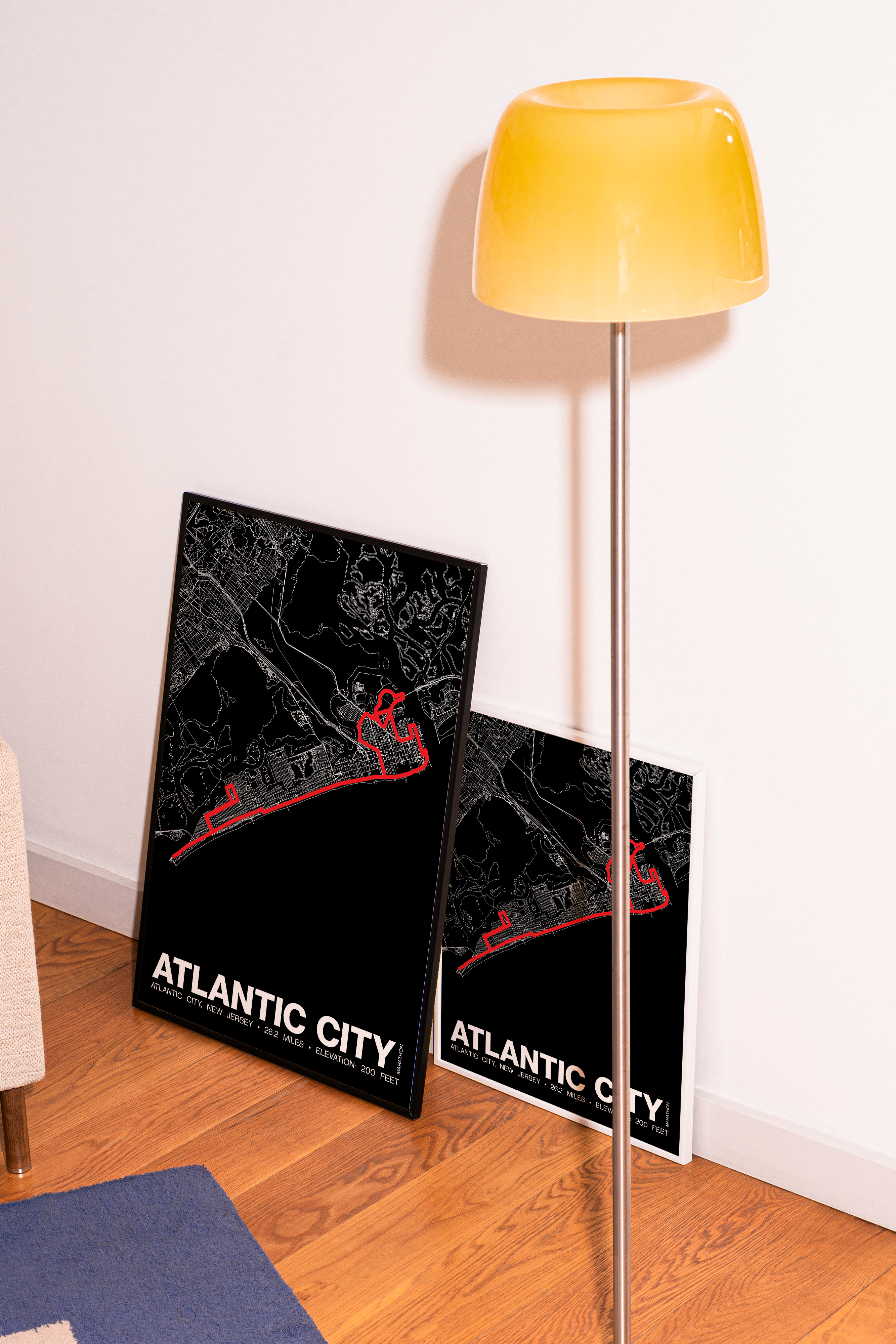 Atlantic City Marathon Poster - Grid Style