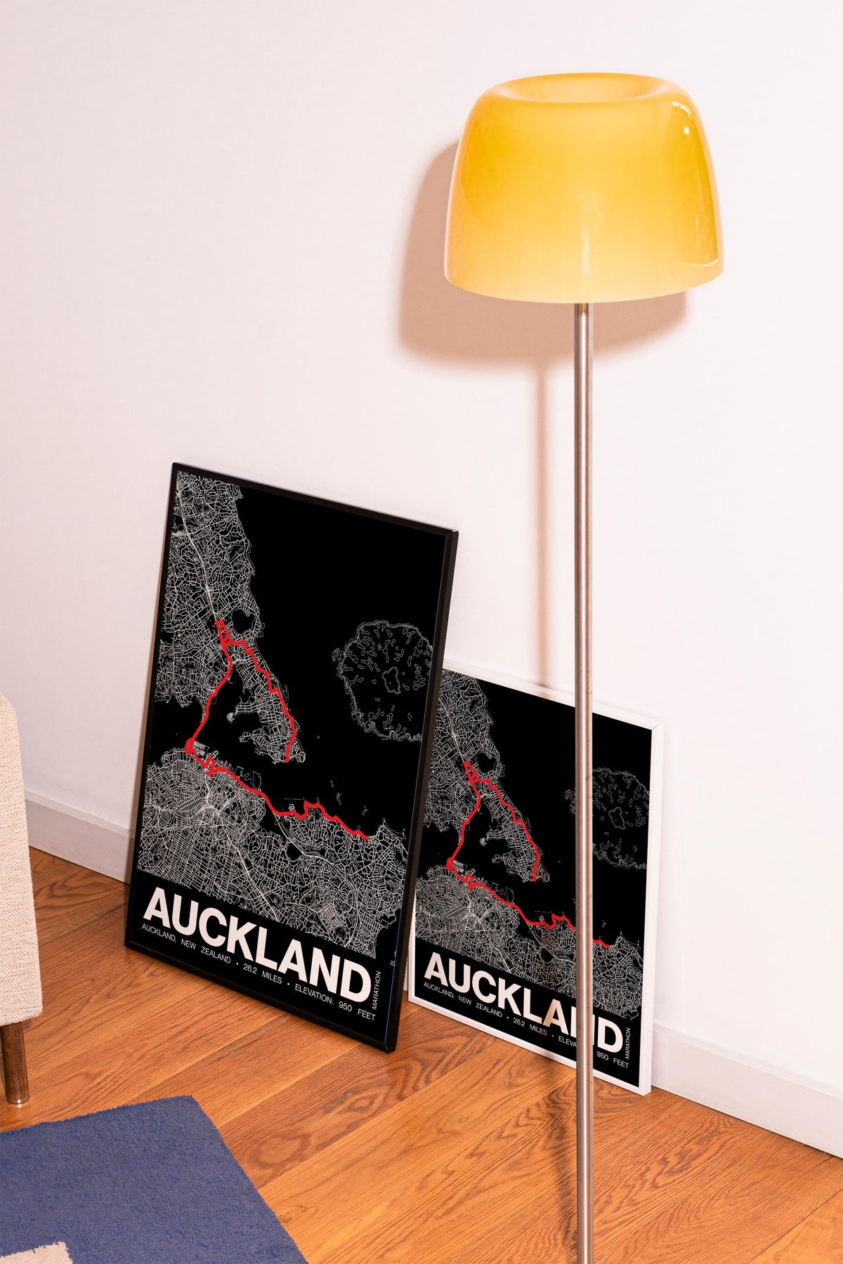 Auckland Marathon Poster - Grid Style