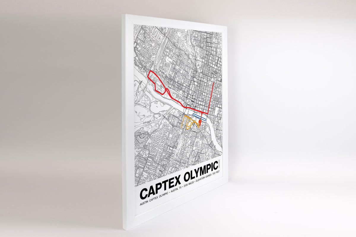 Austin Captex Olympic Poster - Grid Style