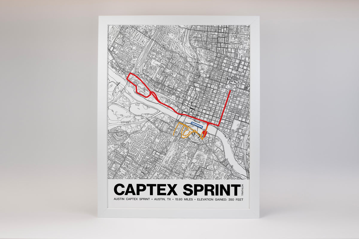 Austin Captex Sprint Poster - Grid Style