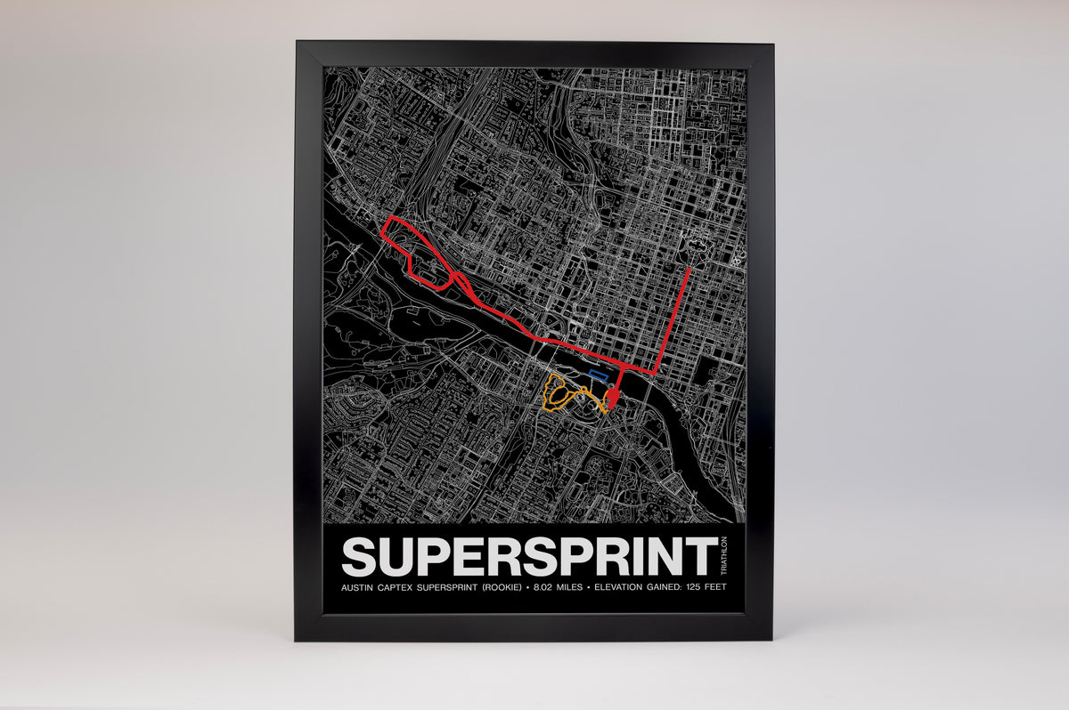 Austin Captex Supersprint Poster - Grid Style