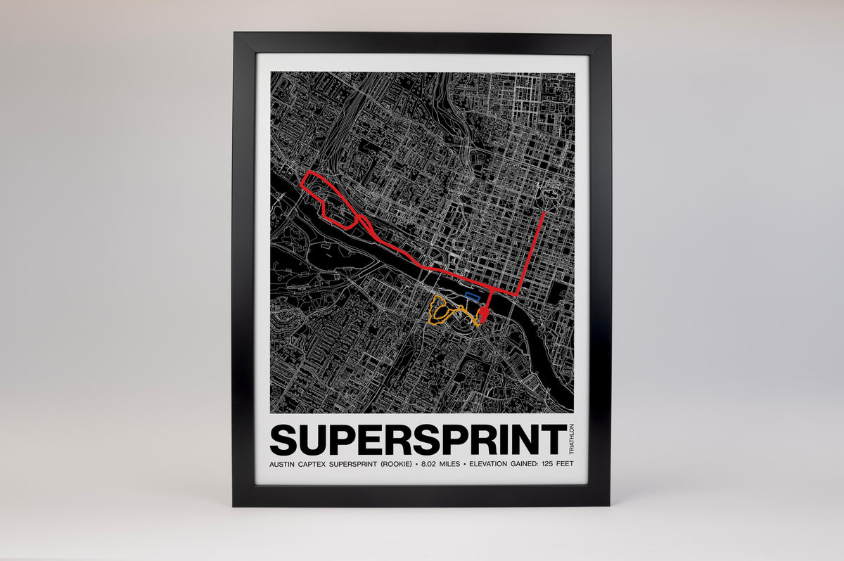 Austin Captex Supersprint Poster - Grid Style