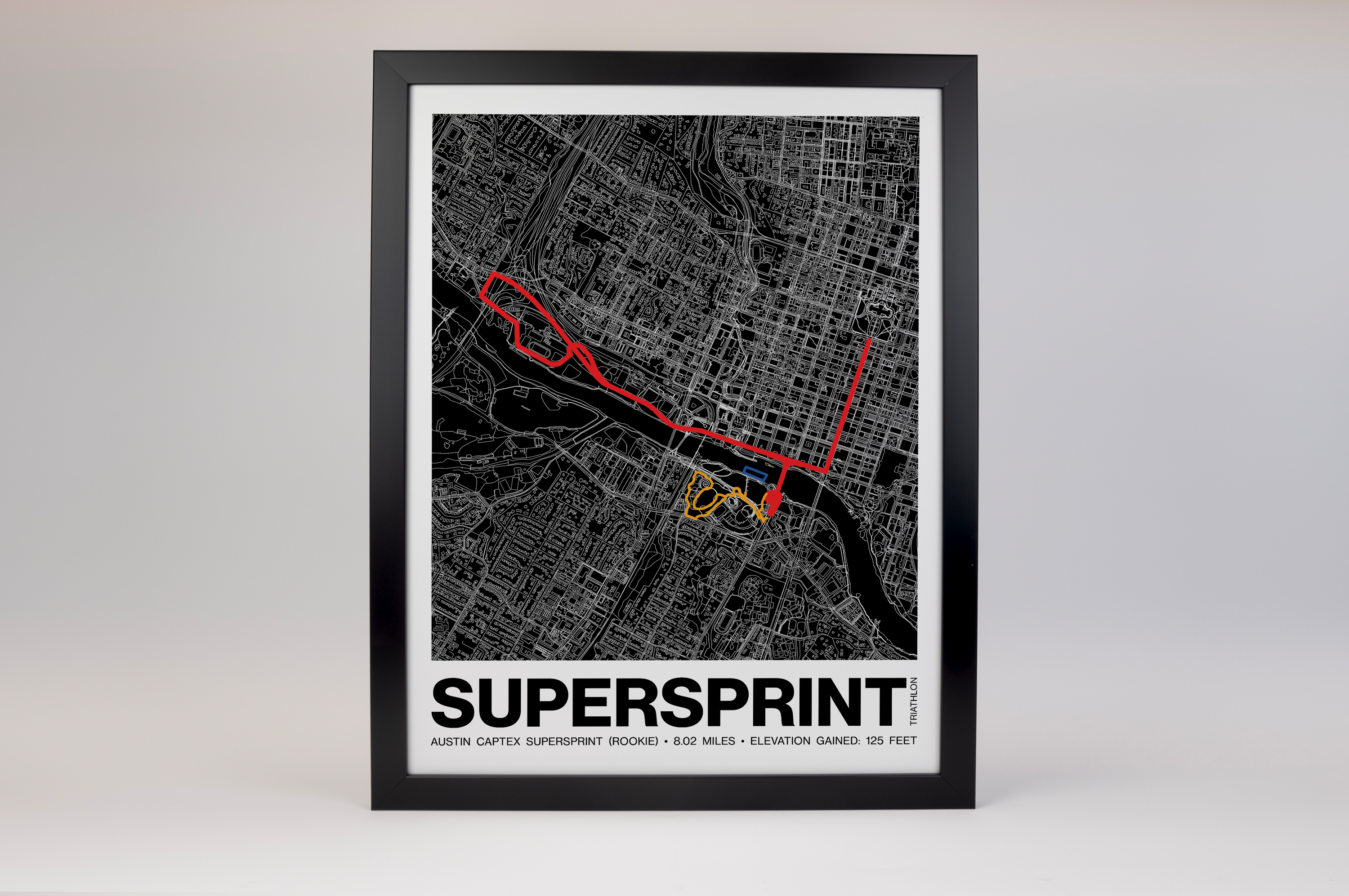 Austin Captex Supersprint Poster - Grid Style