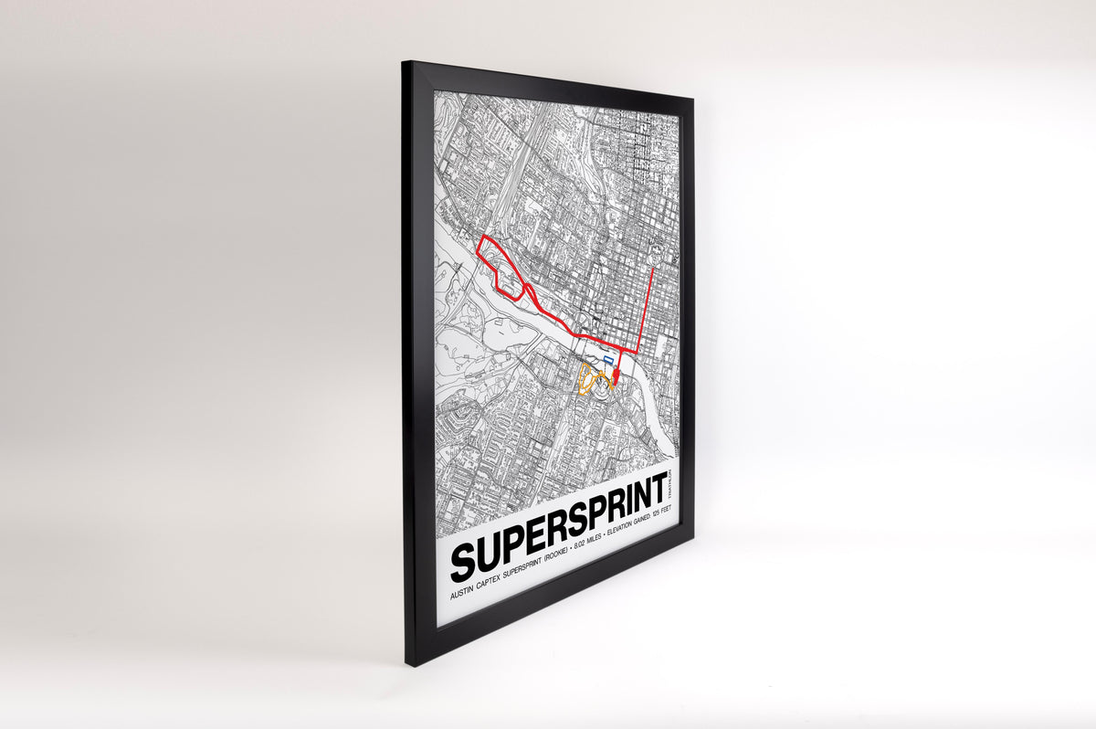 Austin Captex Supersprint Poster - Grid Style