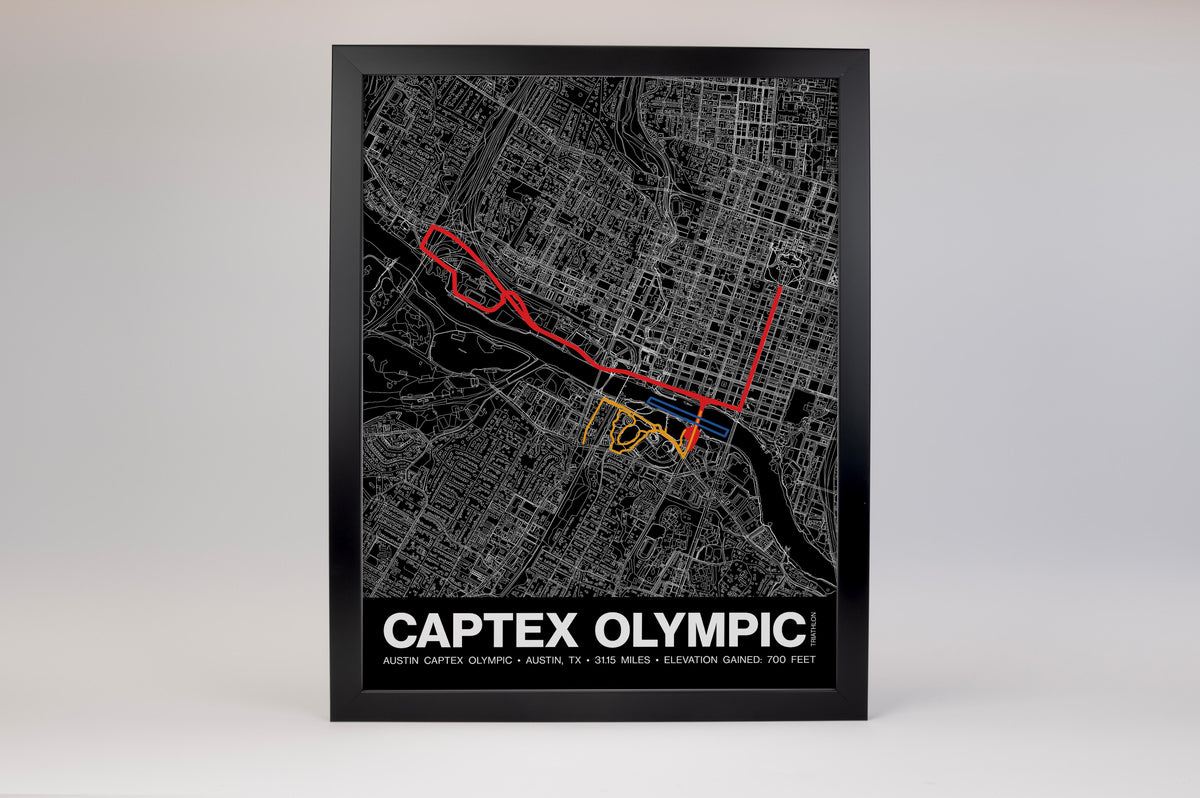 Austin Captex Olympic Poster - Grid Style