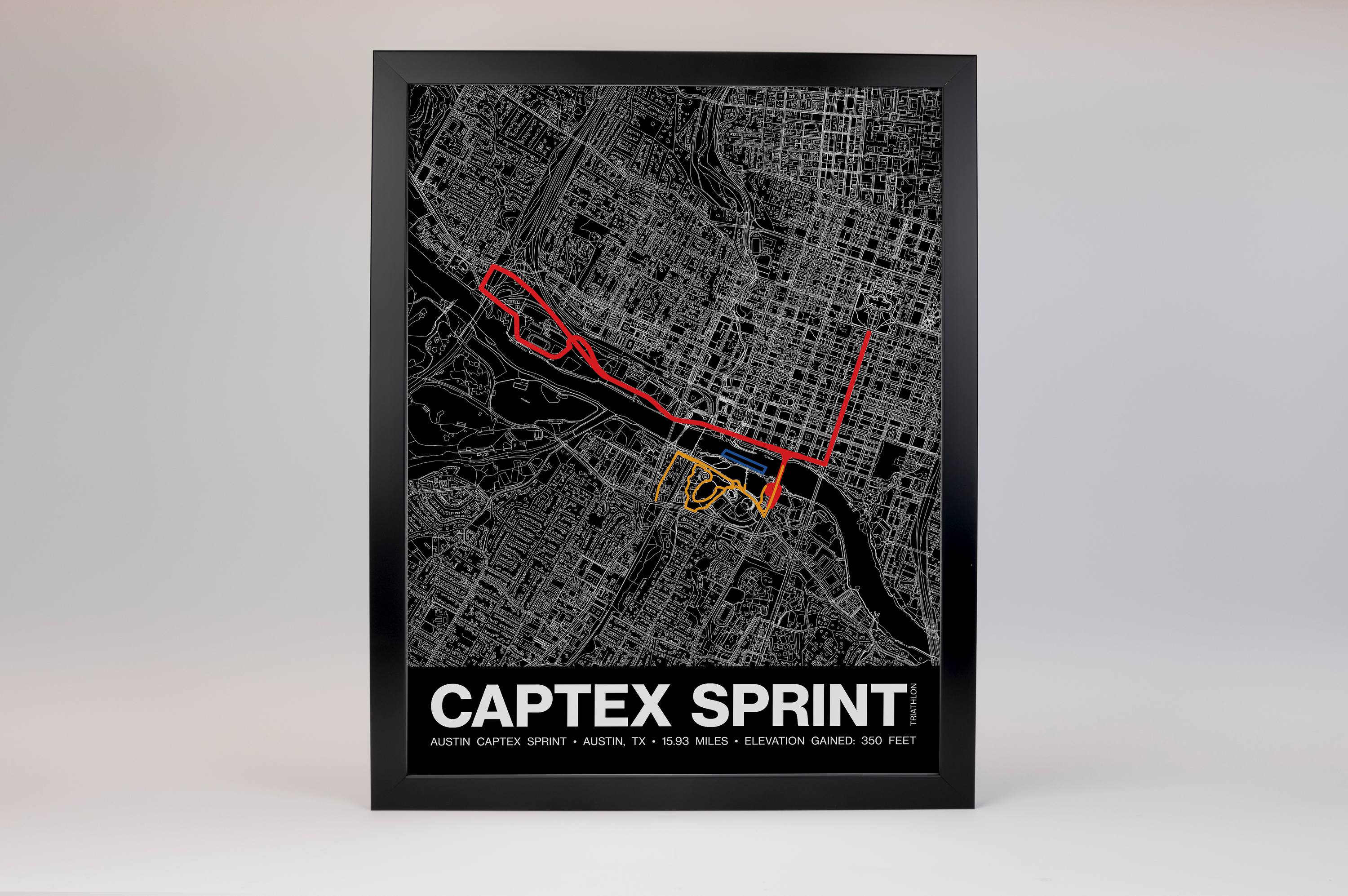 Austin Captex Sprint Poster - Grid Style