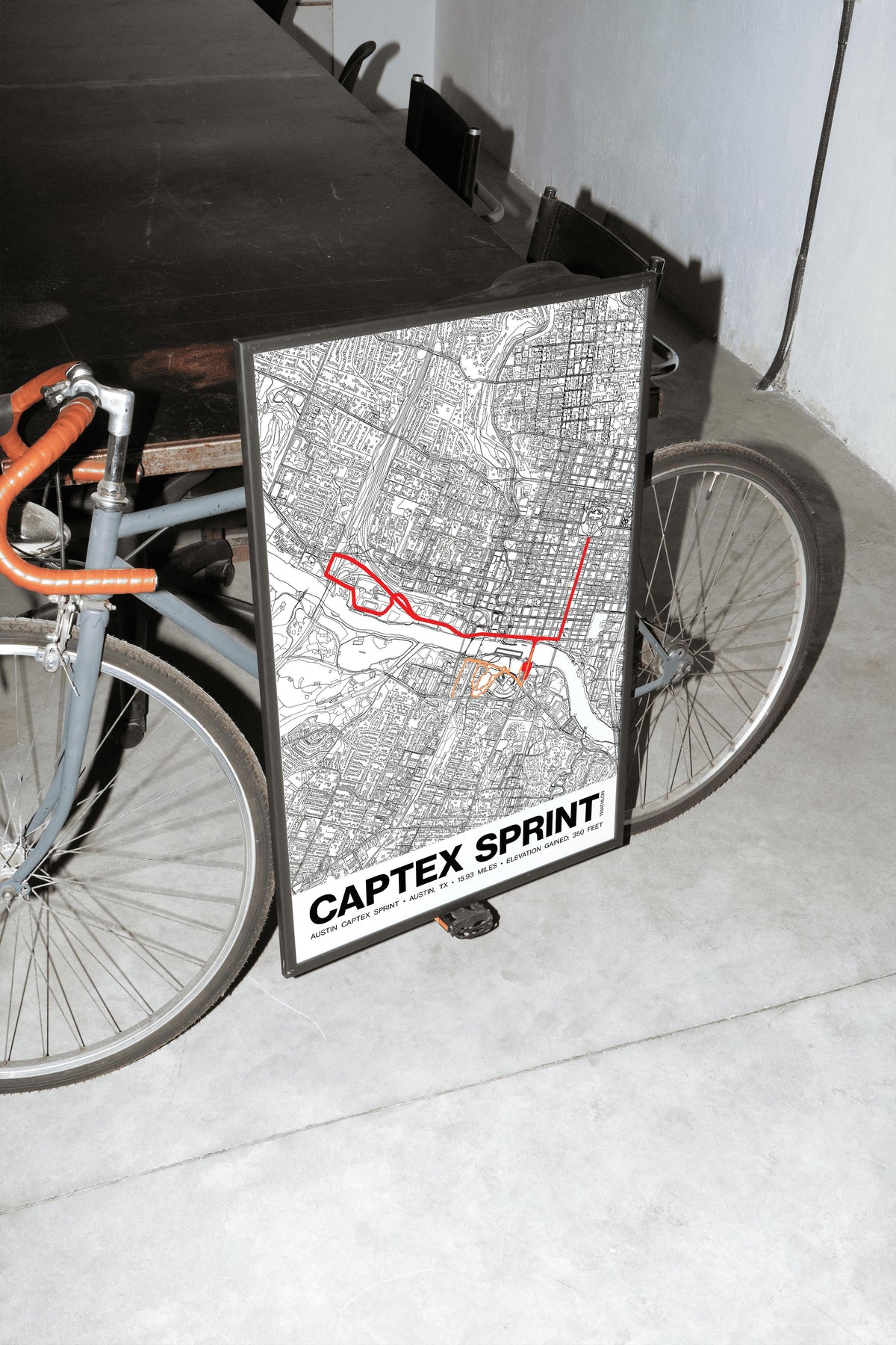 Austin Captex Sprint Poster - Grid Style