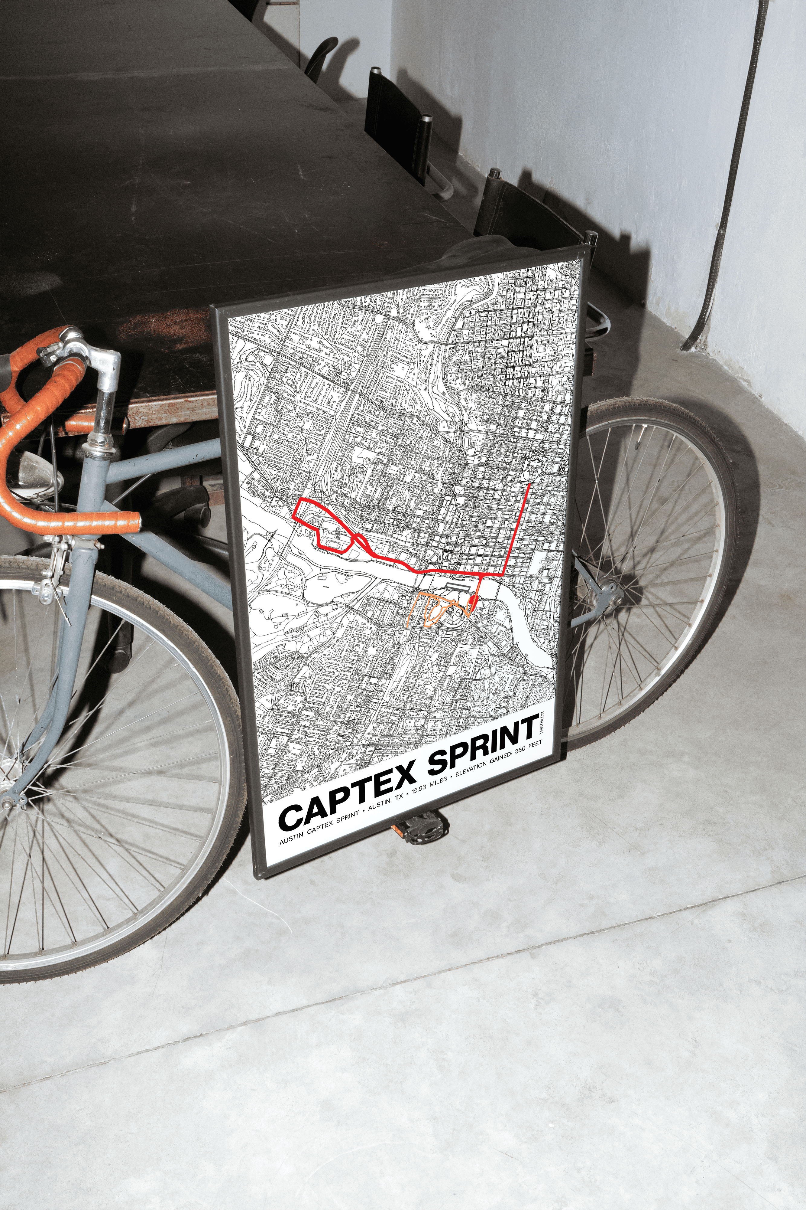 Austin Captex Sprint Poster - Grid Style