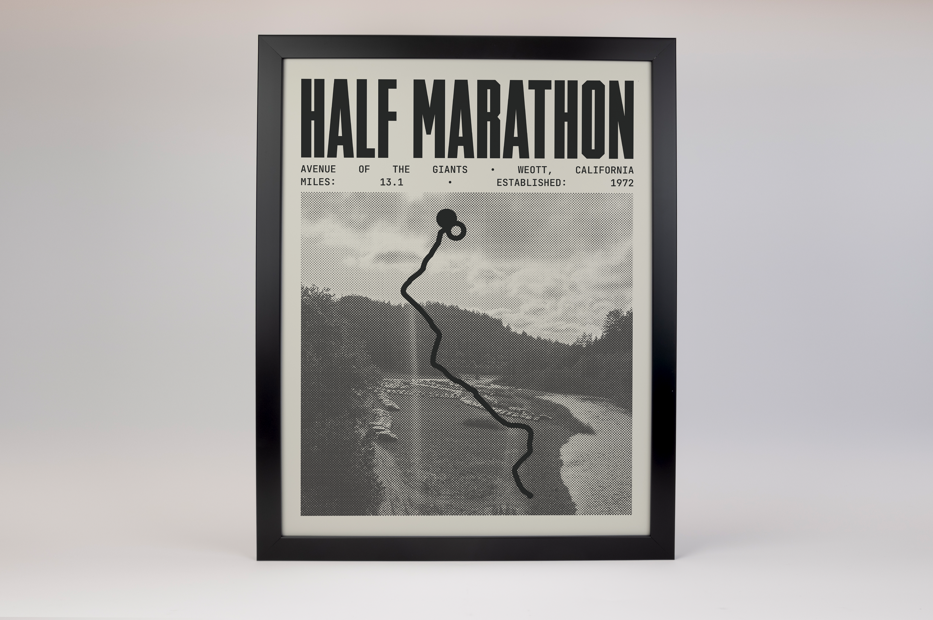 Avenue of the Giants Half-Marathon Poster