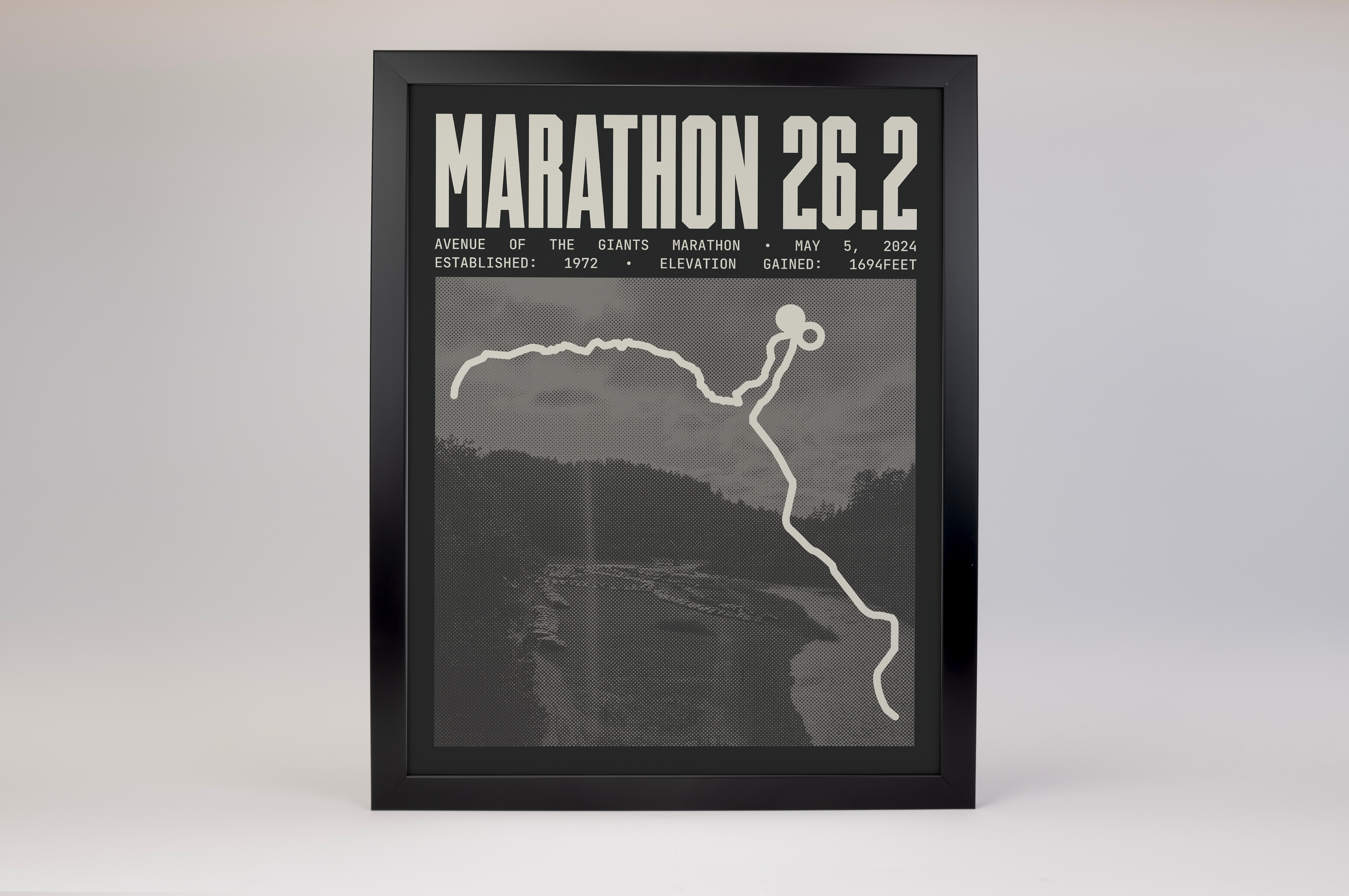 Avenue of the Giants Marathon Poster