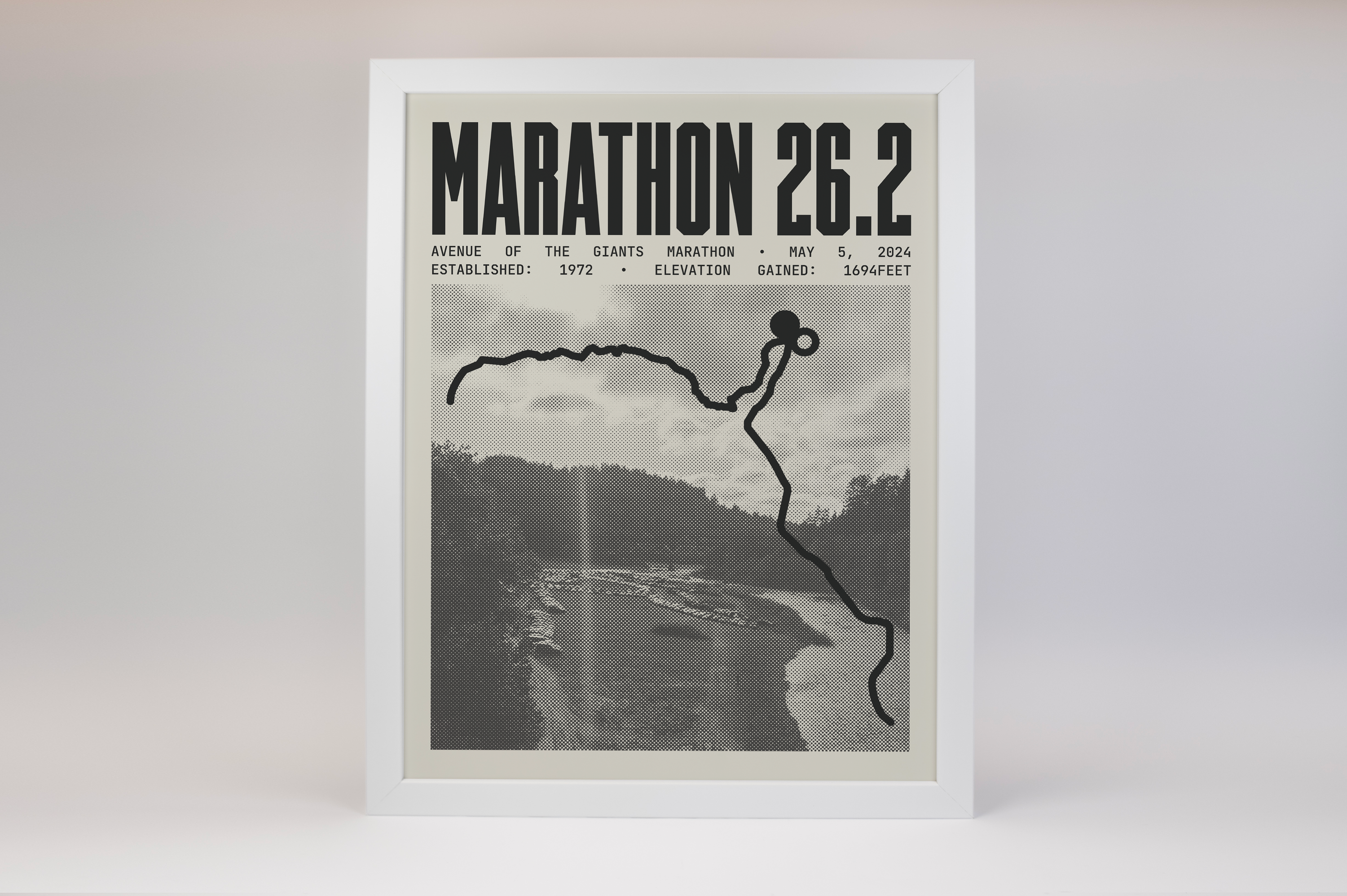 Avenue of the Giants Marathon Poster