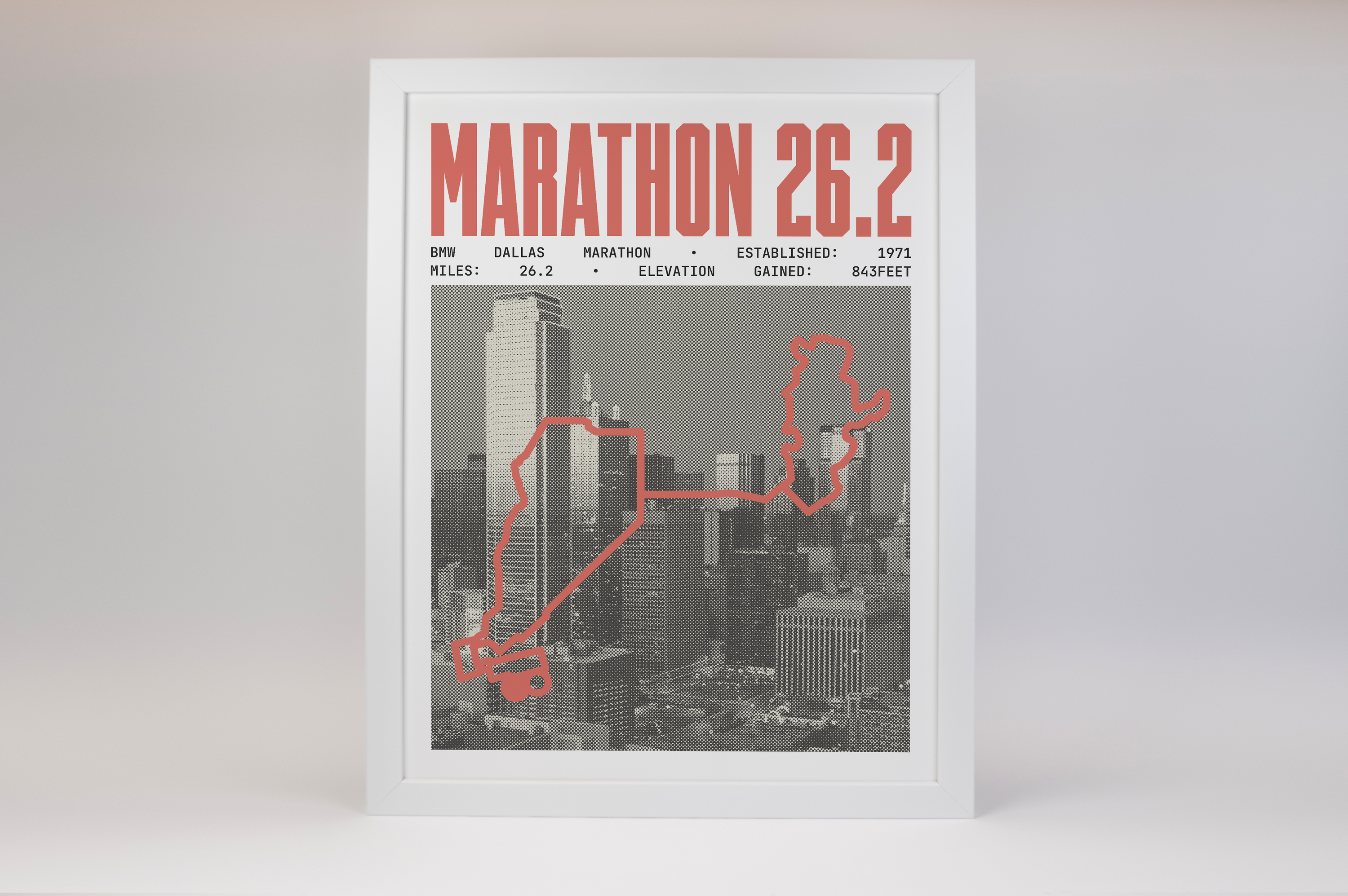 BMW Dallas Marathon Poster