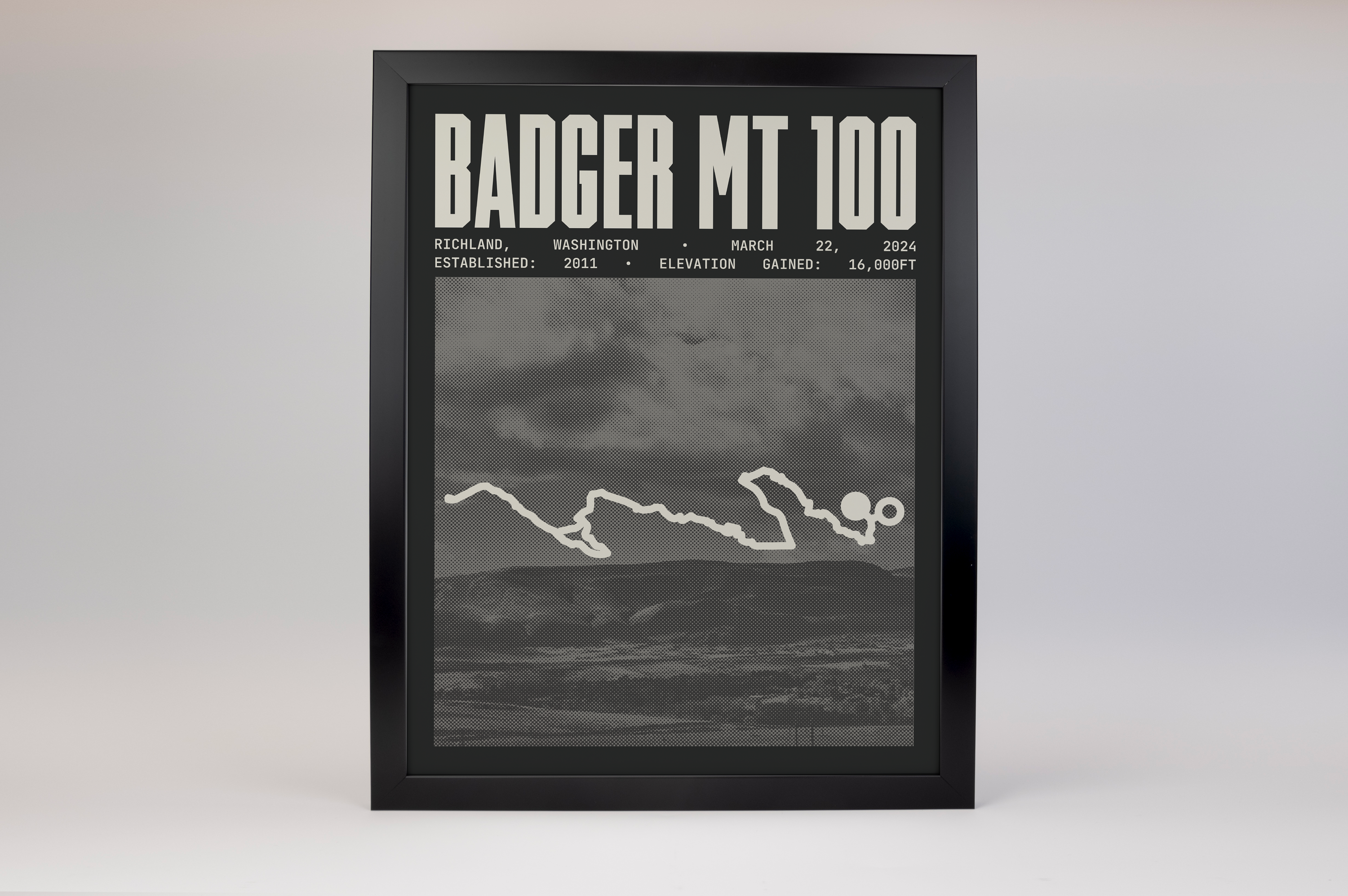 Badger Mt 100 Endurance Run Poster