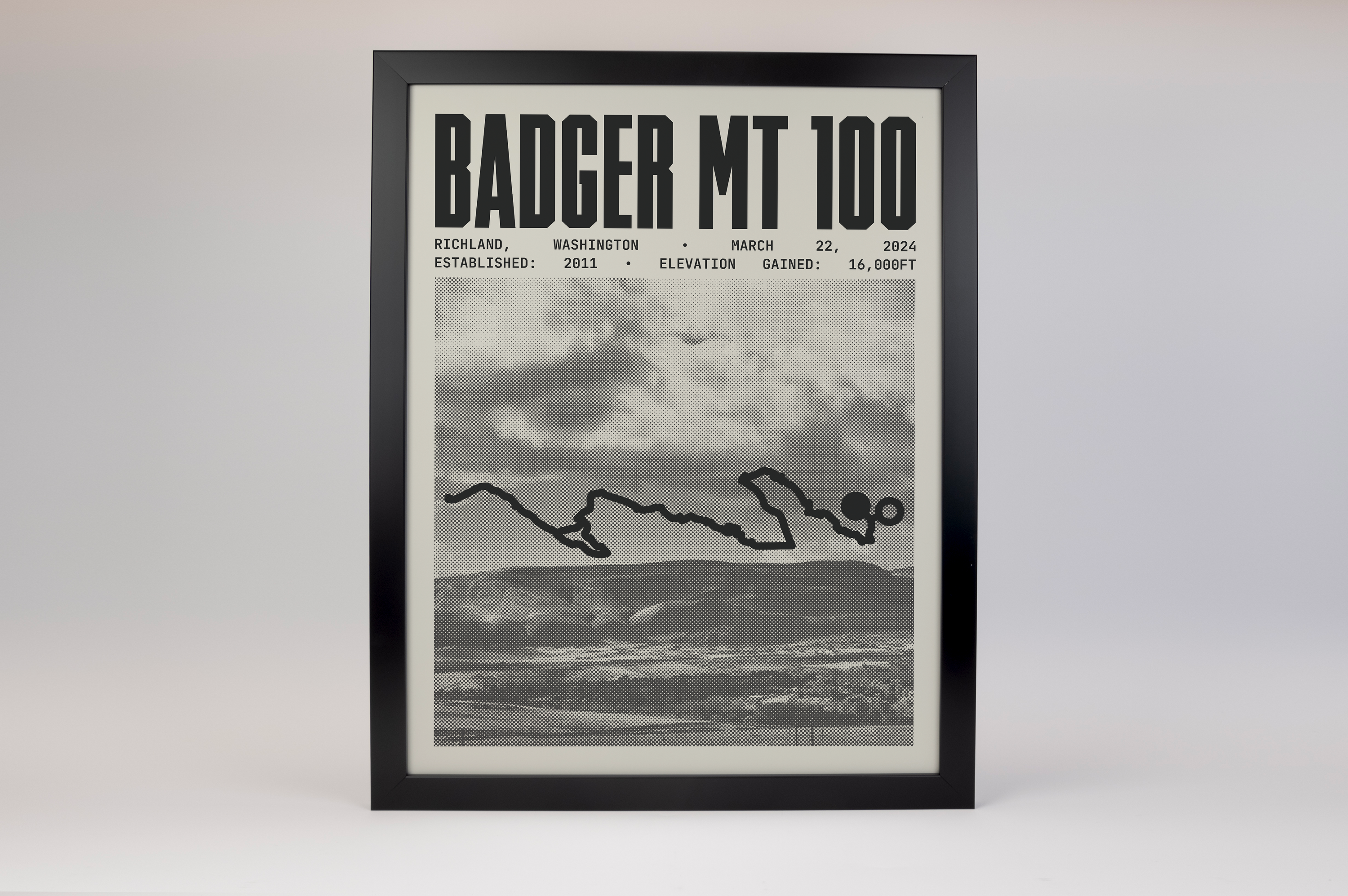 Badger Mt 100 Endurance Run Poster